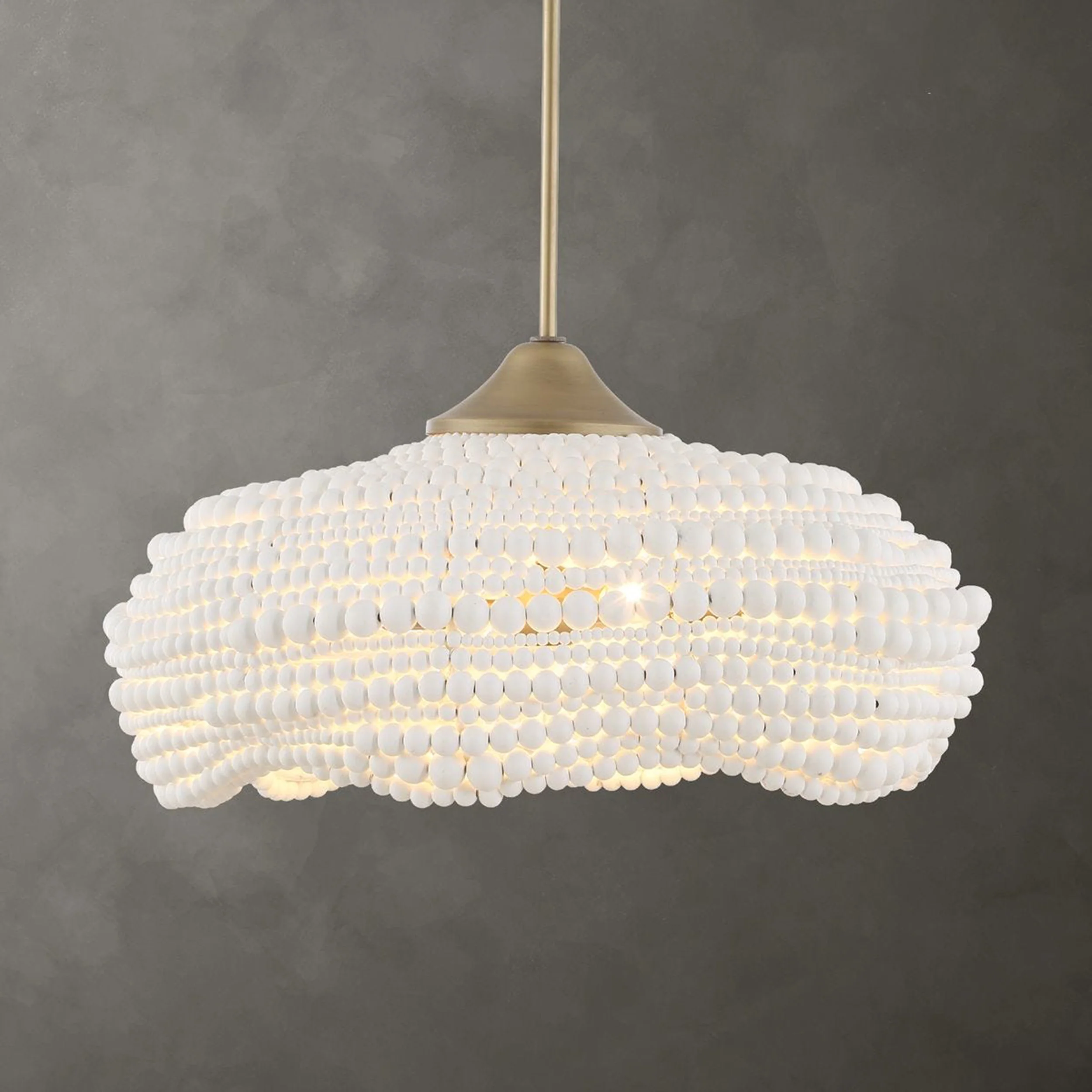 Biddeford 5 Light Pendant, Matte White - Image 6