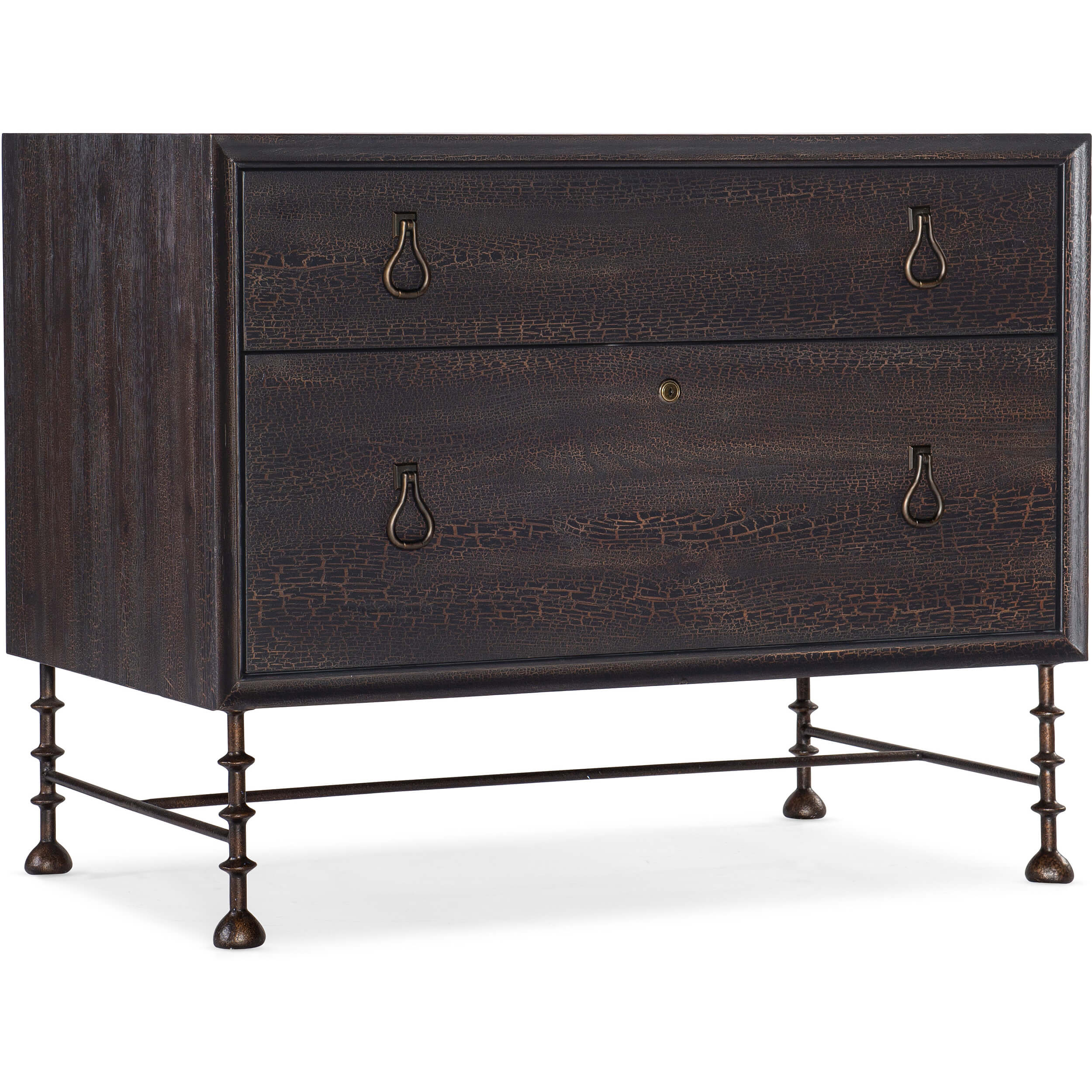 Big Sky Lateral File Cabinet, Charred Timber