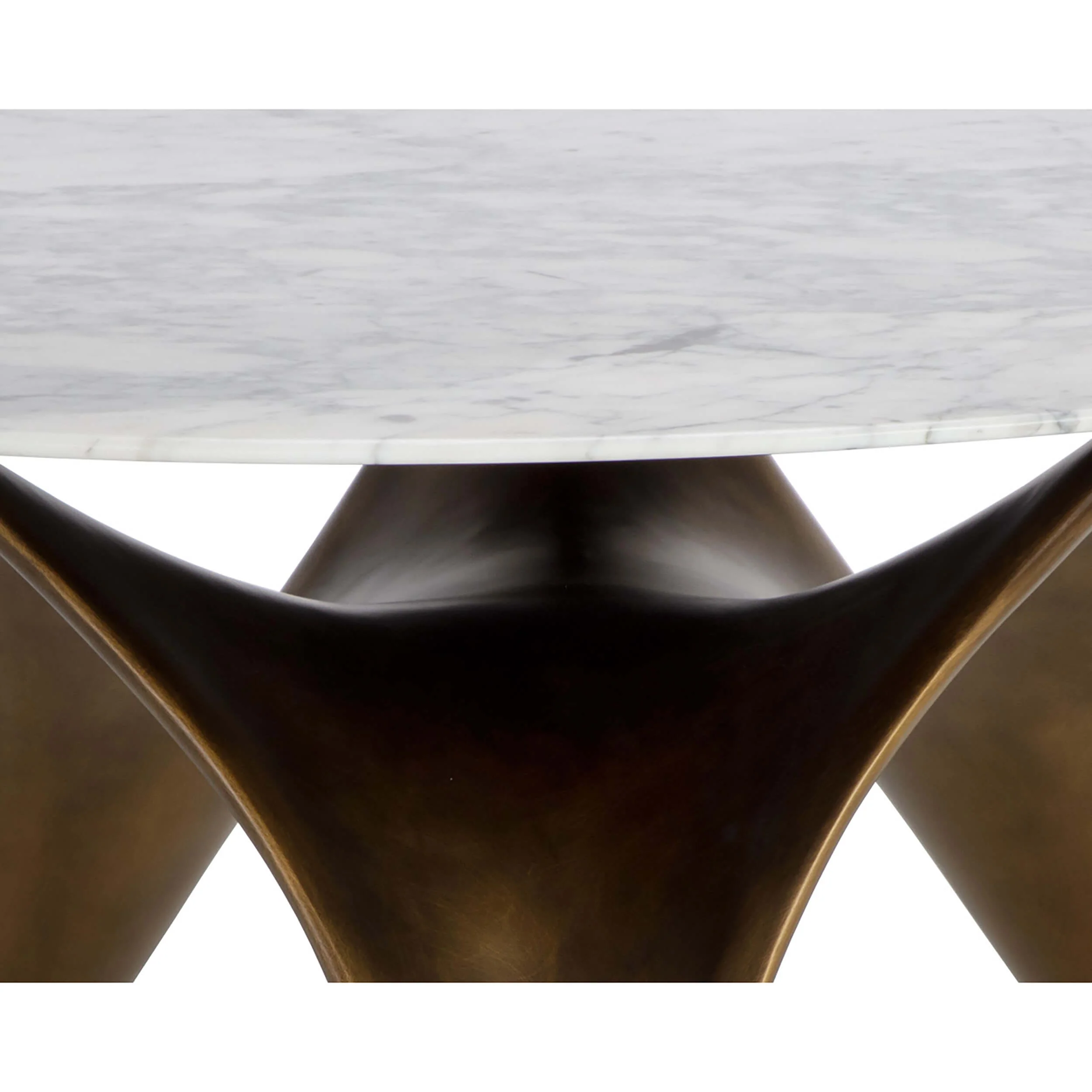 Bijon Round Dining Table, Antique Bronze - Image 4