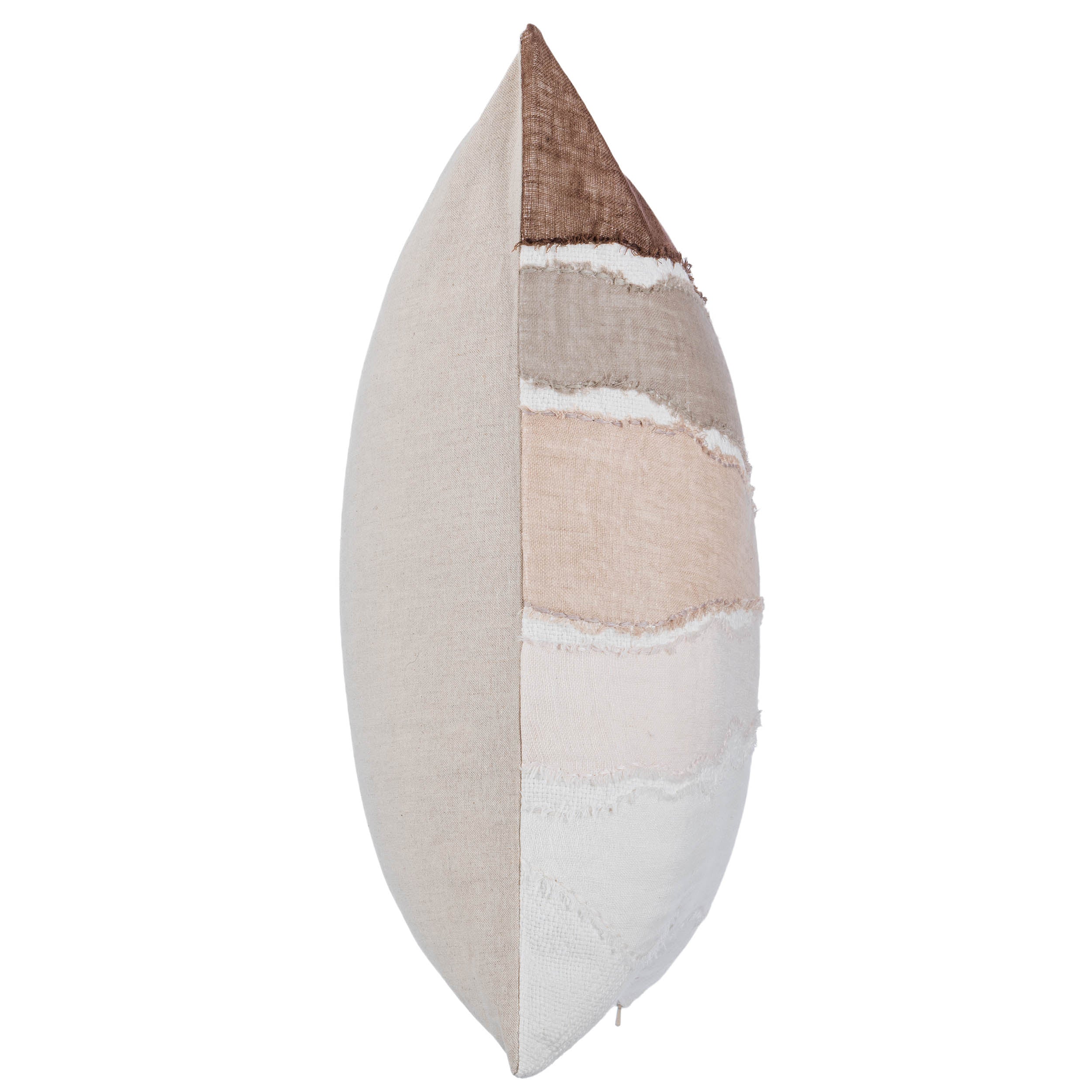 Bikram Pillow, Ivory/Mocha Cream - Image 3