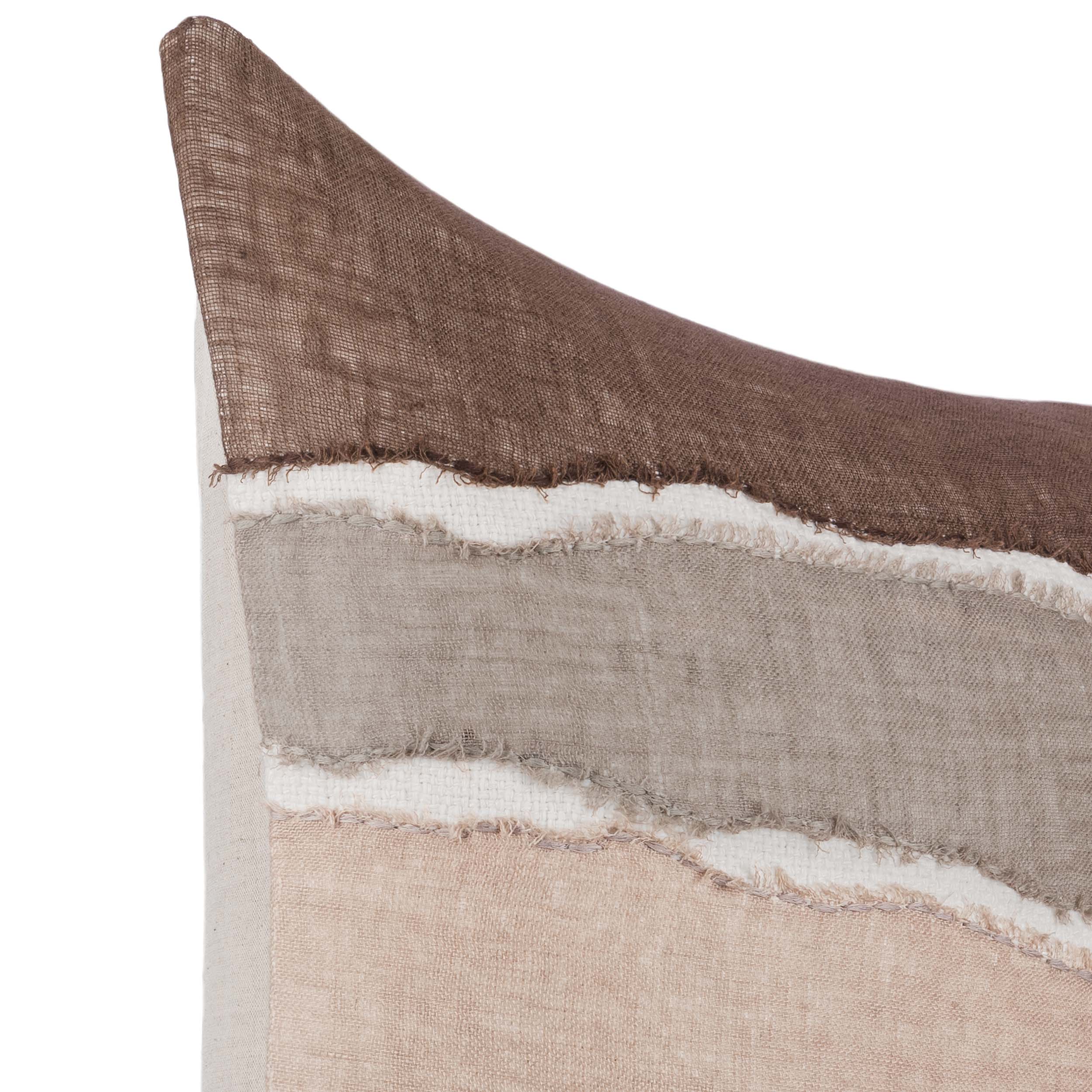 Bikram Pillow, Ivory/Mocha Cream - Image 5