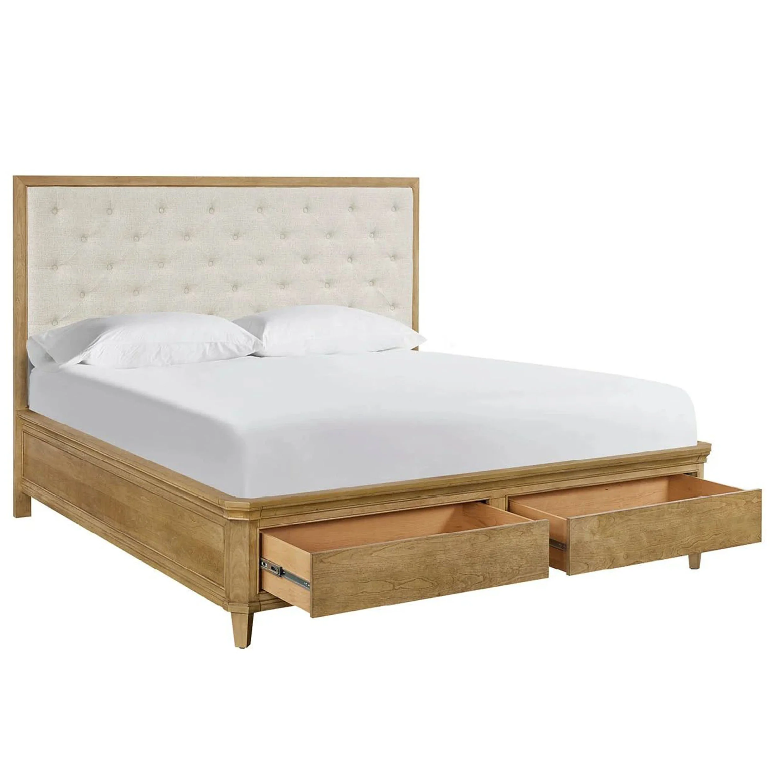 Birchaven Brindle Upholstered Storage Bed, Bilma Natural - Image 4