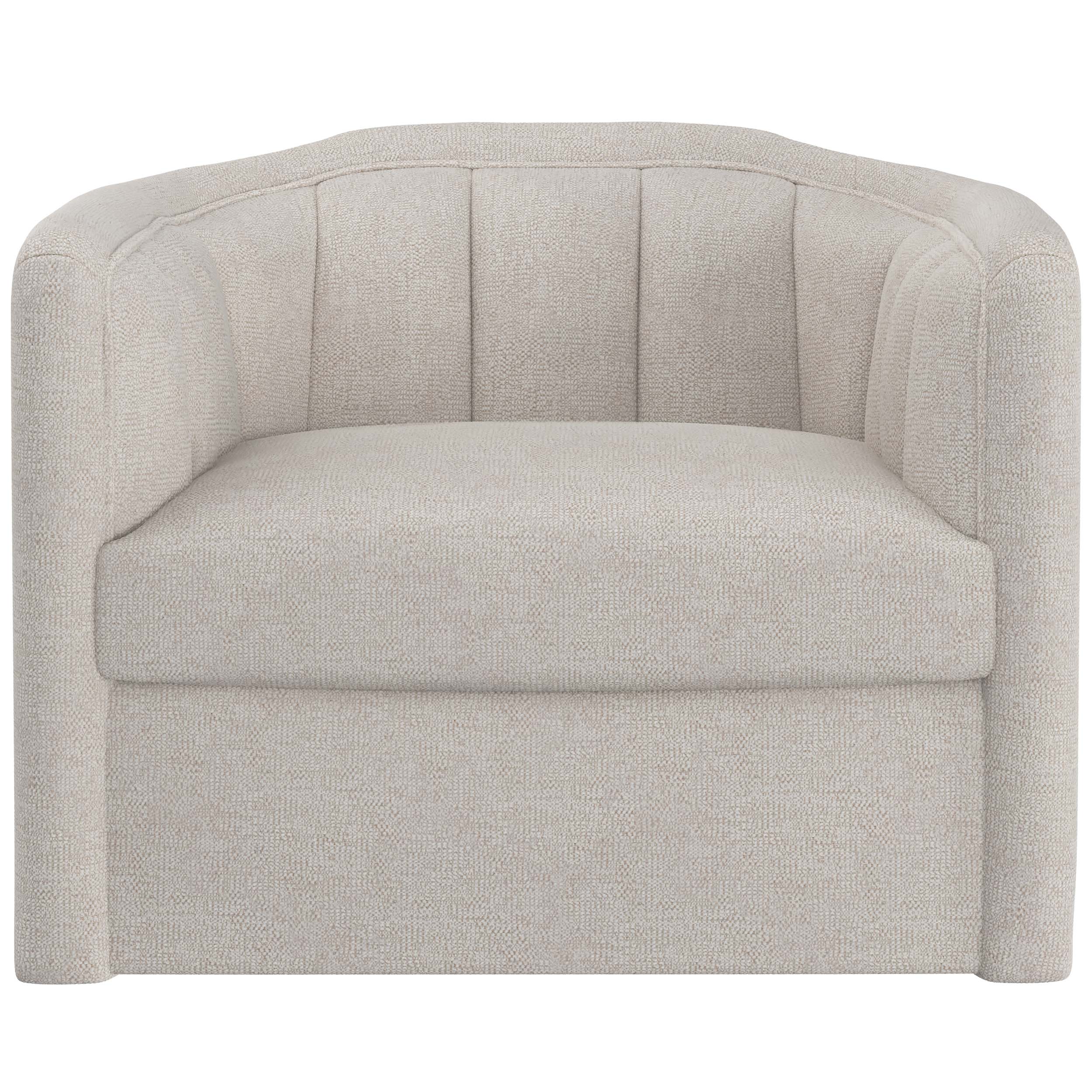 Birrit Swivel Armchair, Dove Cream - Image 2