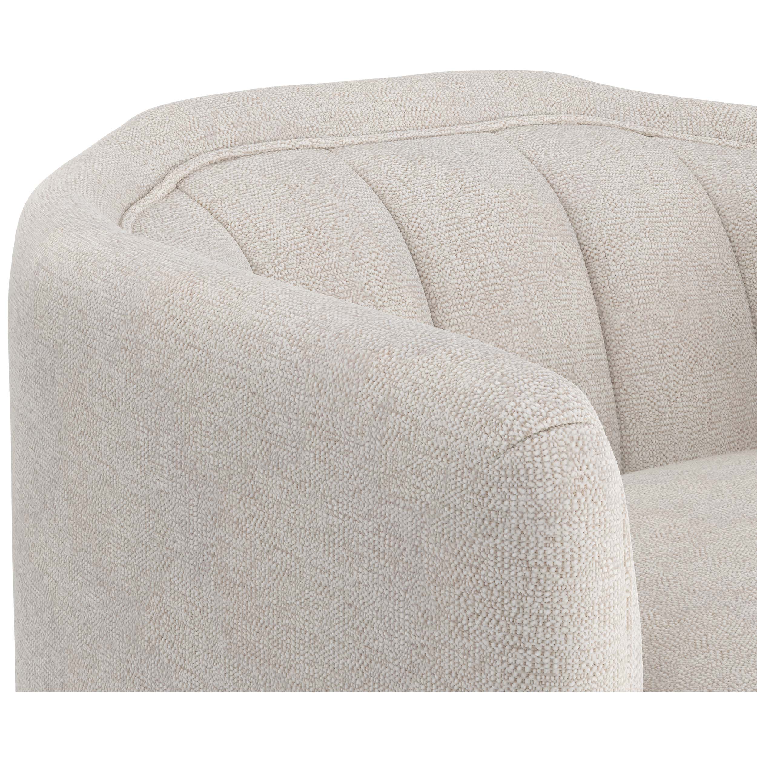 Birrit Swivel Armchair, Dove Cream - Image 4