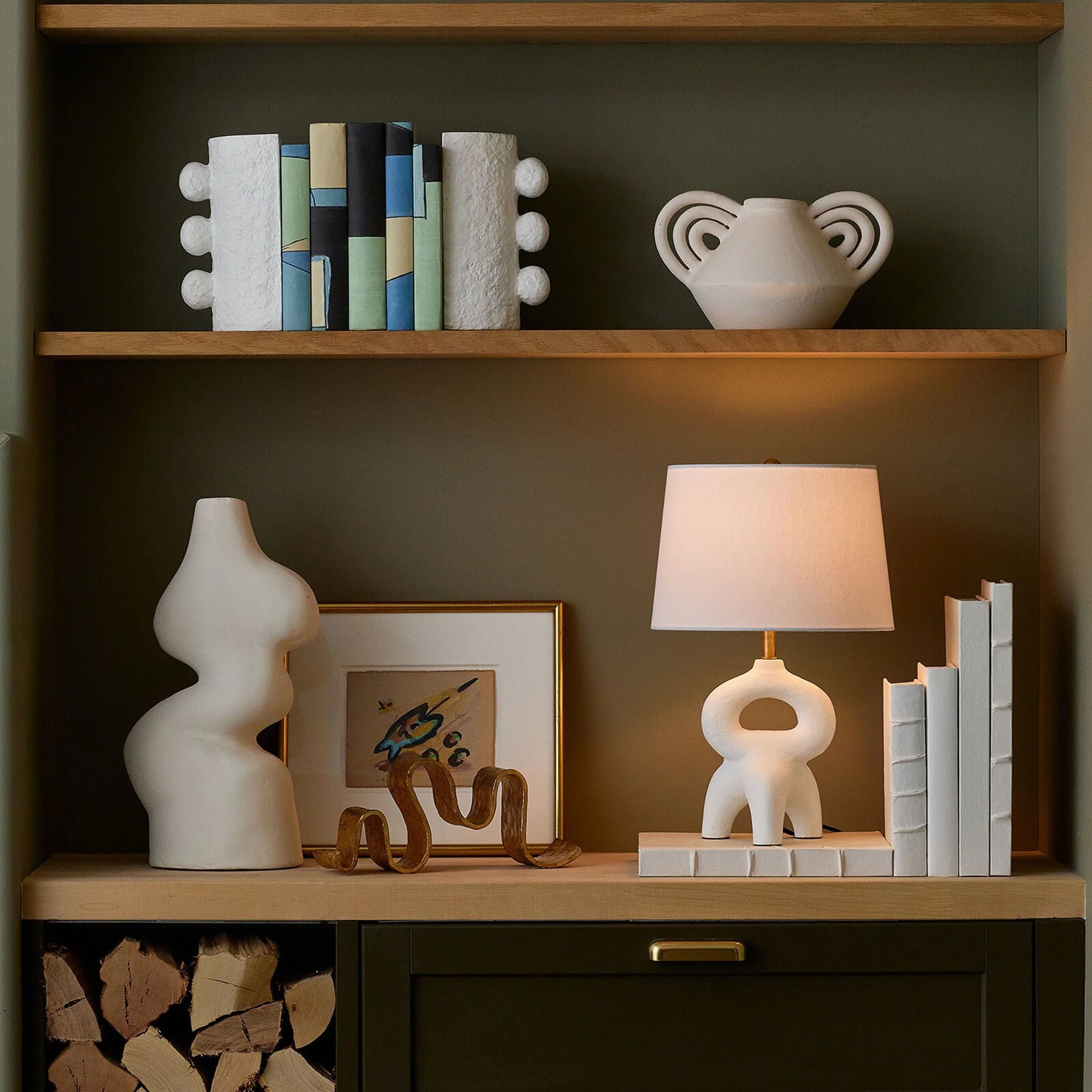 Bismark Book Stack, White - Image 4