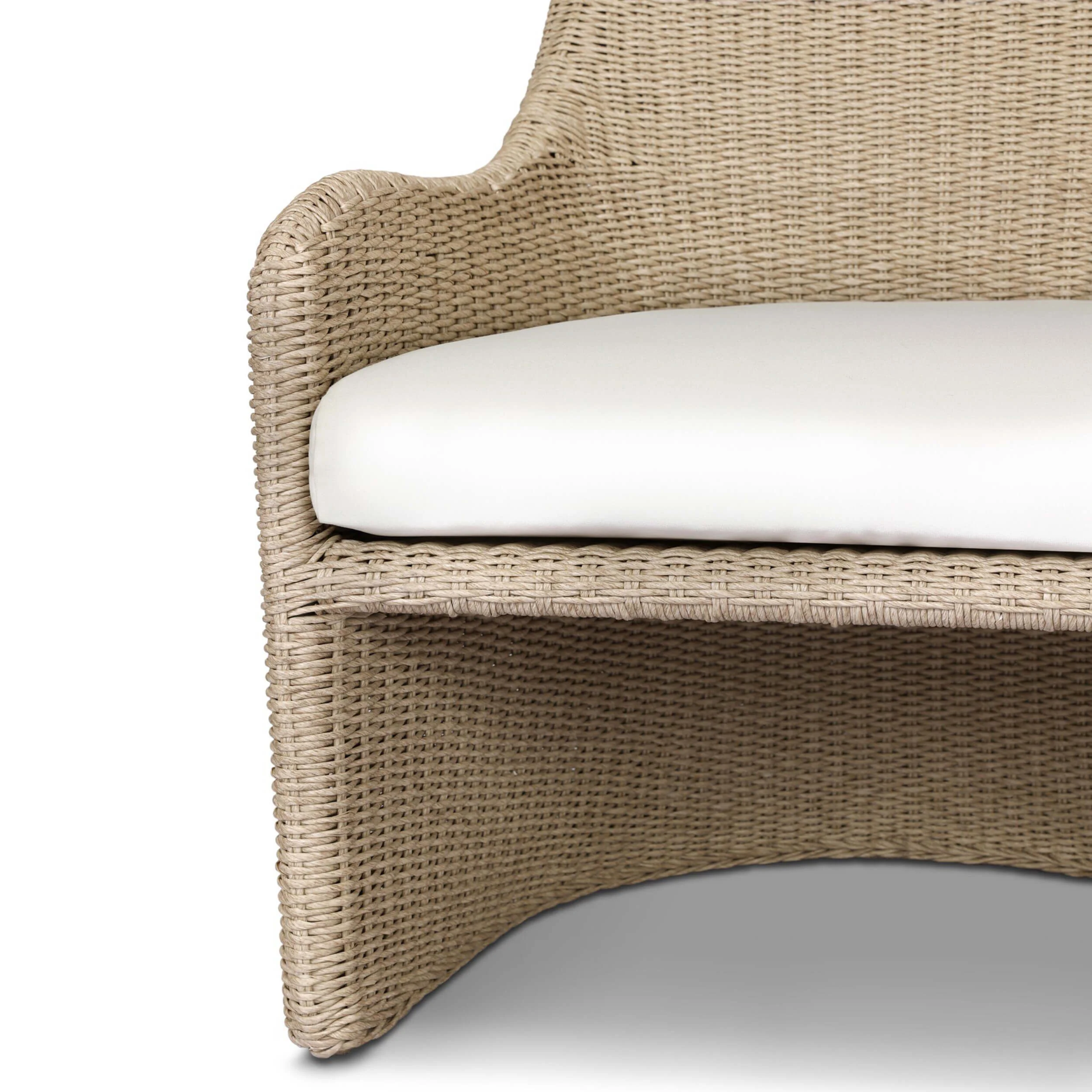 Blaire Outdoor Chair, Vintage White by Four Hands - Image 4