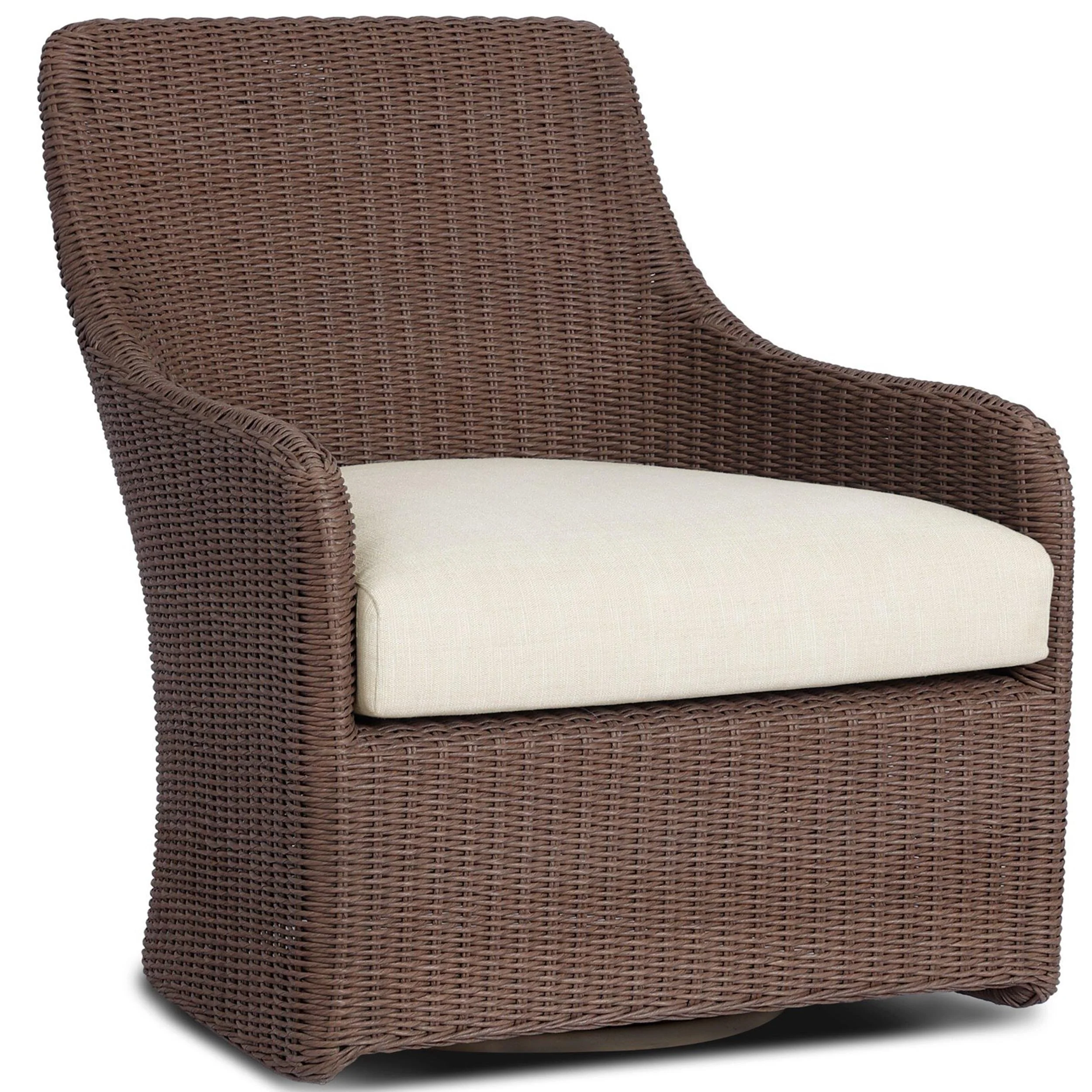 Blaire Outdoor Swivel Chair, Tanned Weave by Four Hands