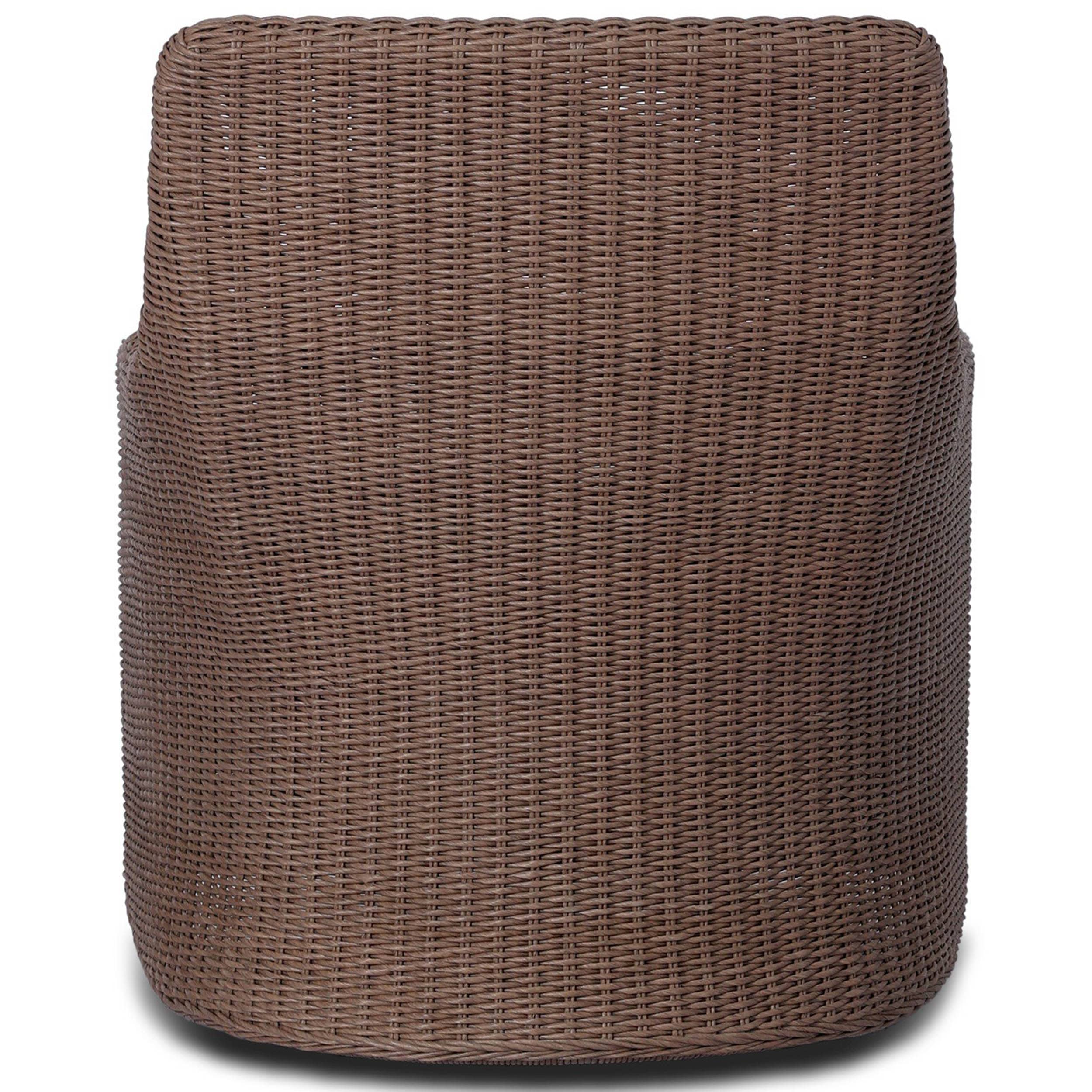 Blaire Outdoor Swivel Chair, Tanned Weave by Four Hands - Image 4