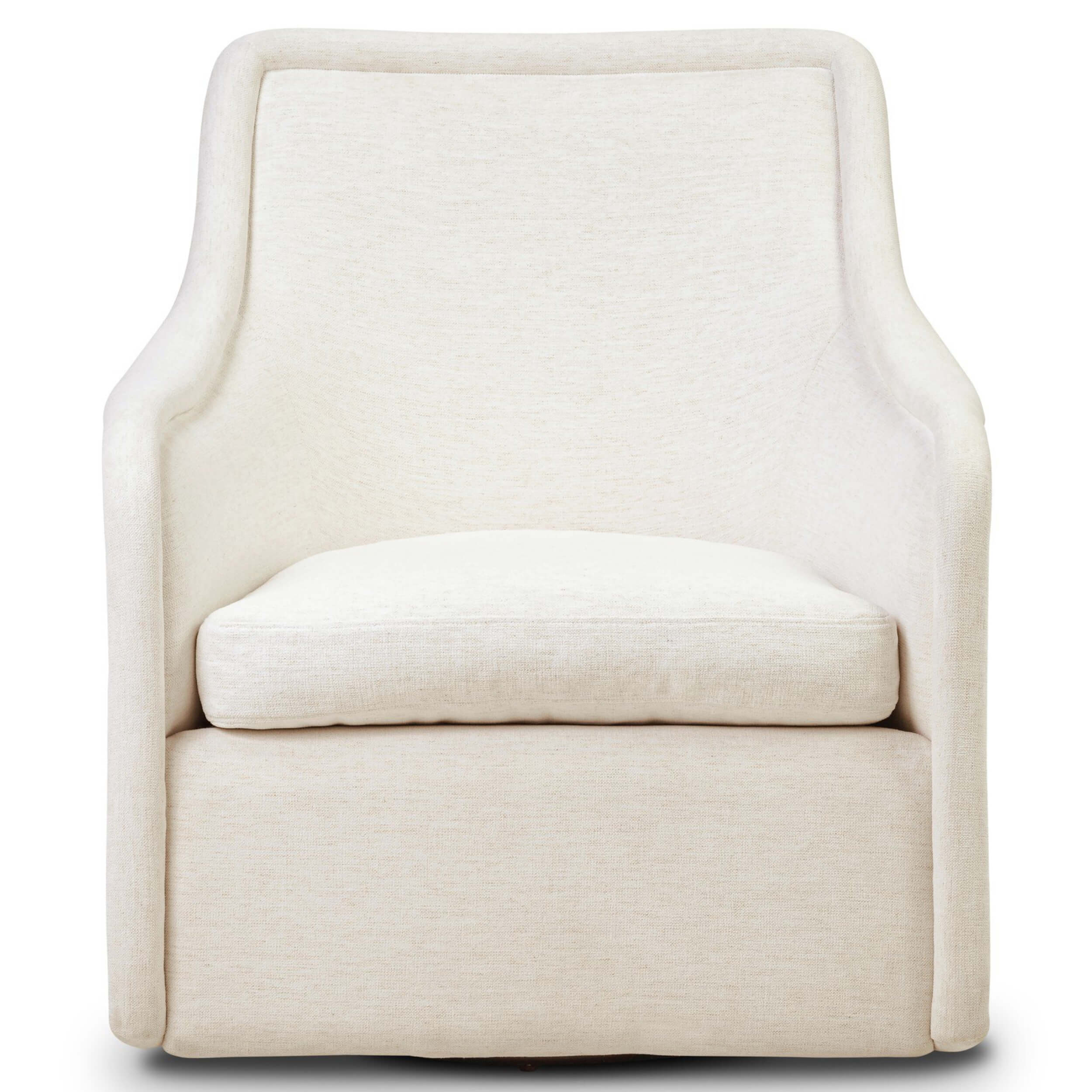Blaire Swivel Chair, Nomad Snow by Four Hands - Image 2