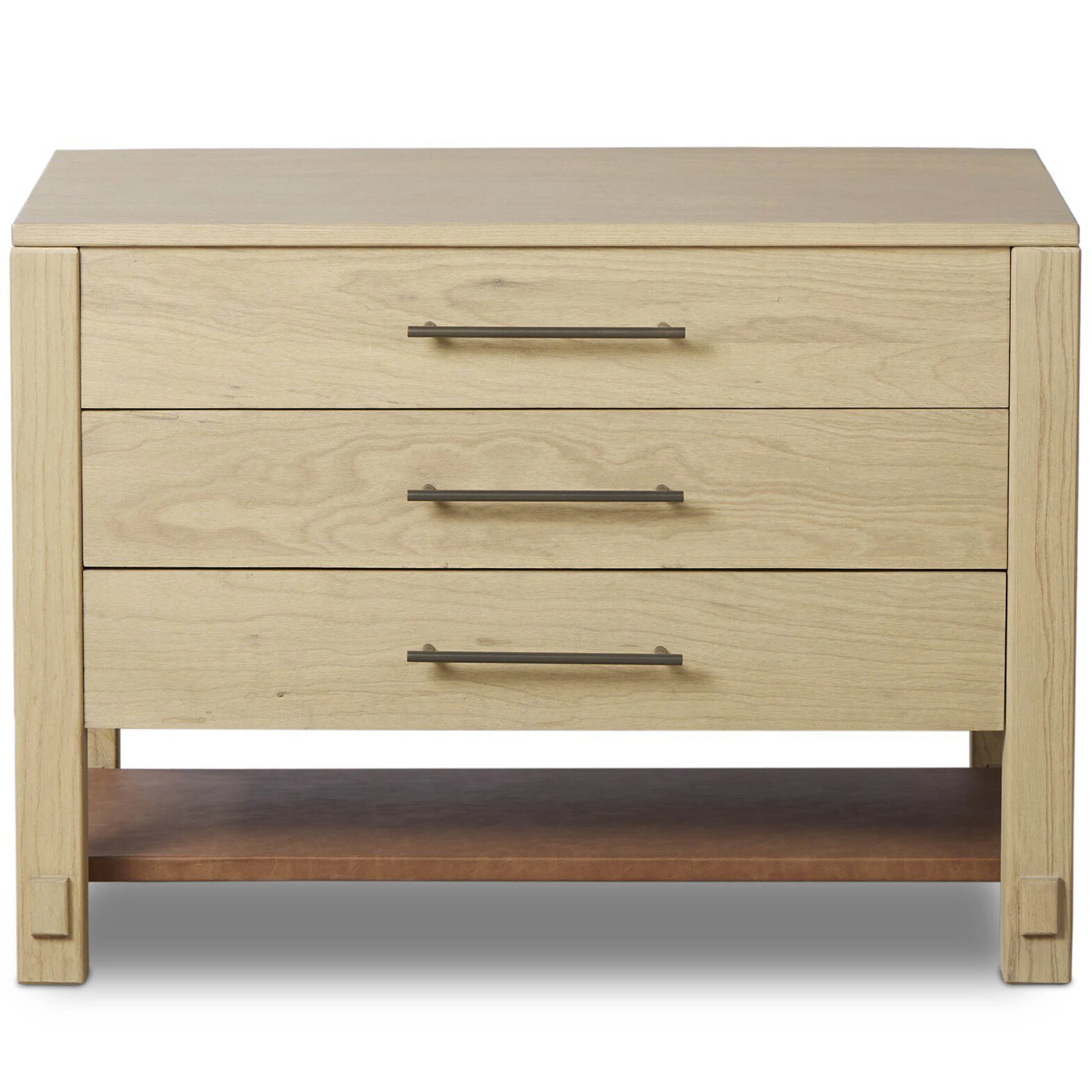 Blake Large Nightstand, Washed Ash by Four Hands - Image 2