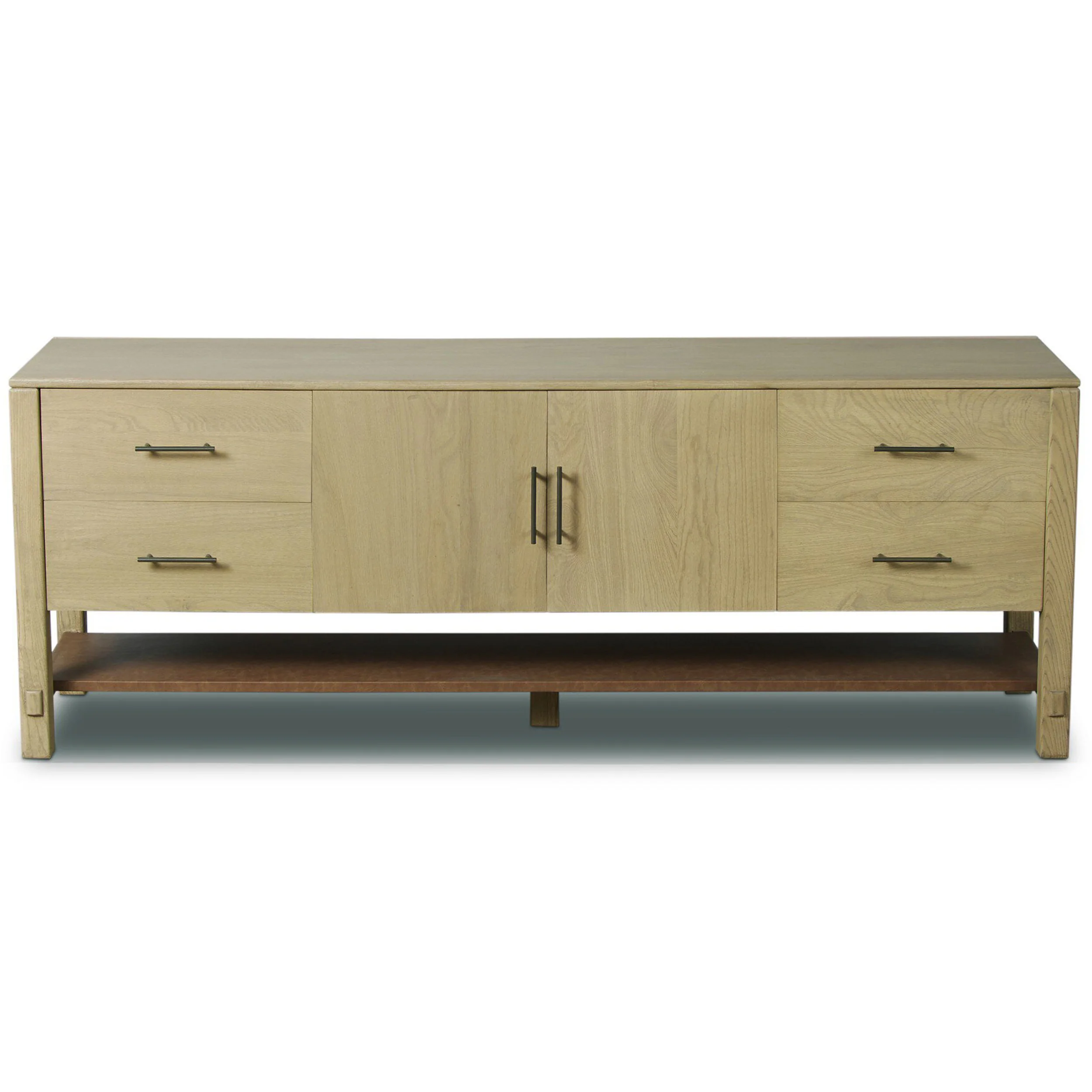 Blake Media Console, Washed Ash by Four Hands - Image 2