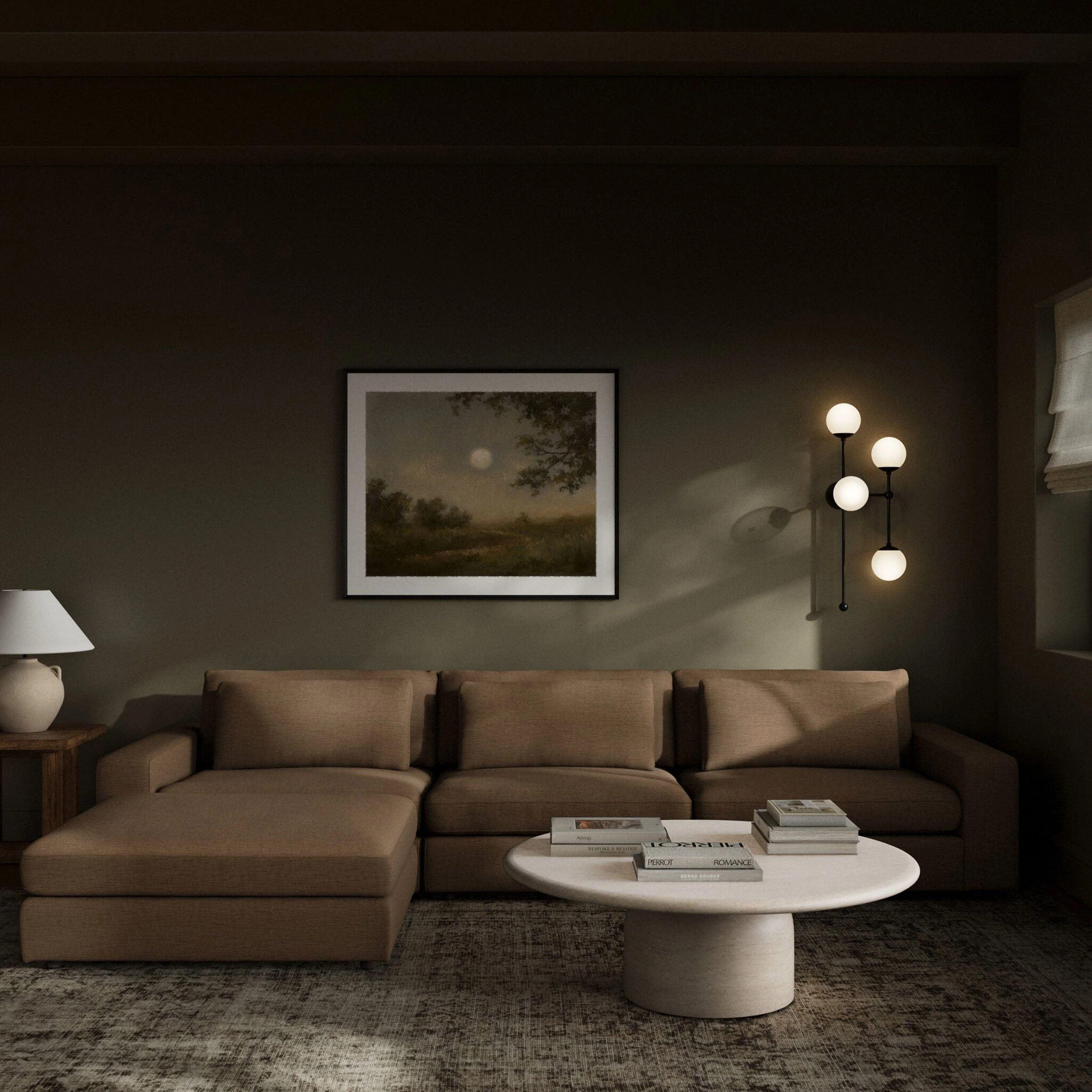 Bloor 3 Piece Sofa, Nomad Mushroom by Four Hands - Image 4