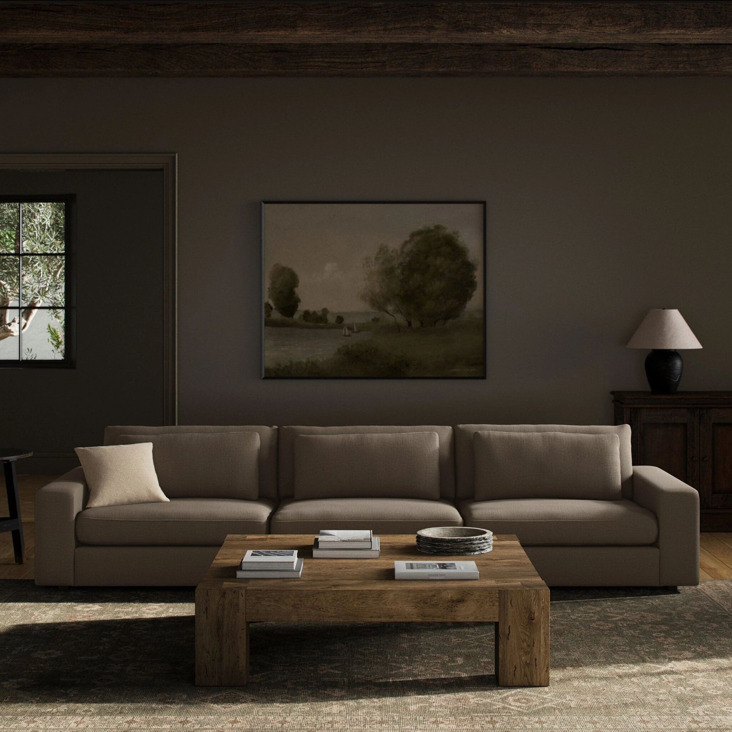 Bloor 3 Piece Sofa, Savoy Coffee by Four Hands - Image 2