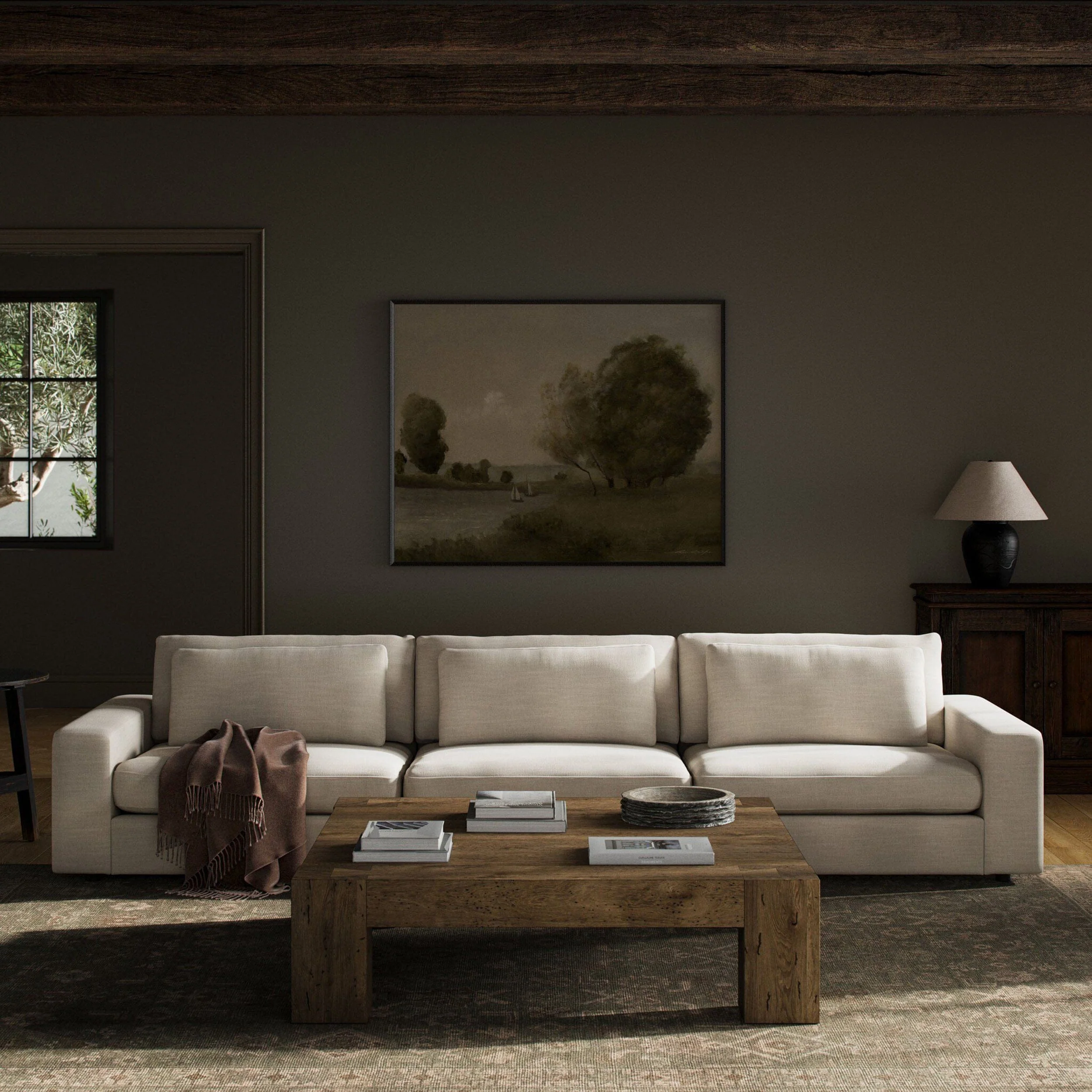 Bloor 3 Piece Sofa, Savoy Parchment by Four Hands - Image 2
