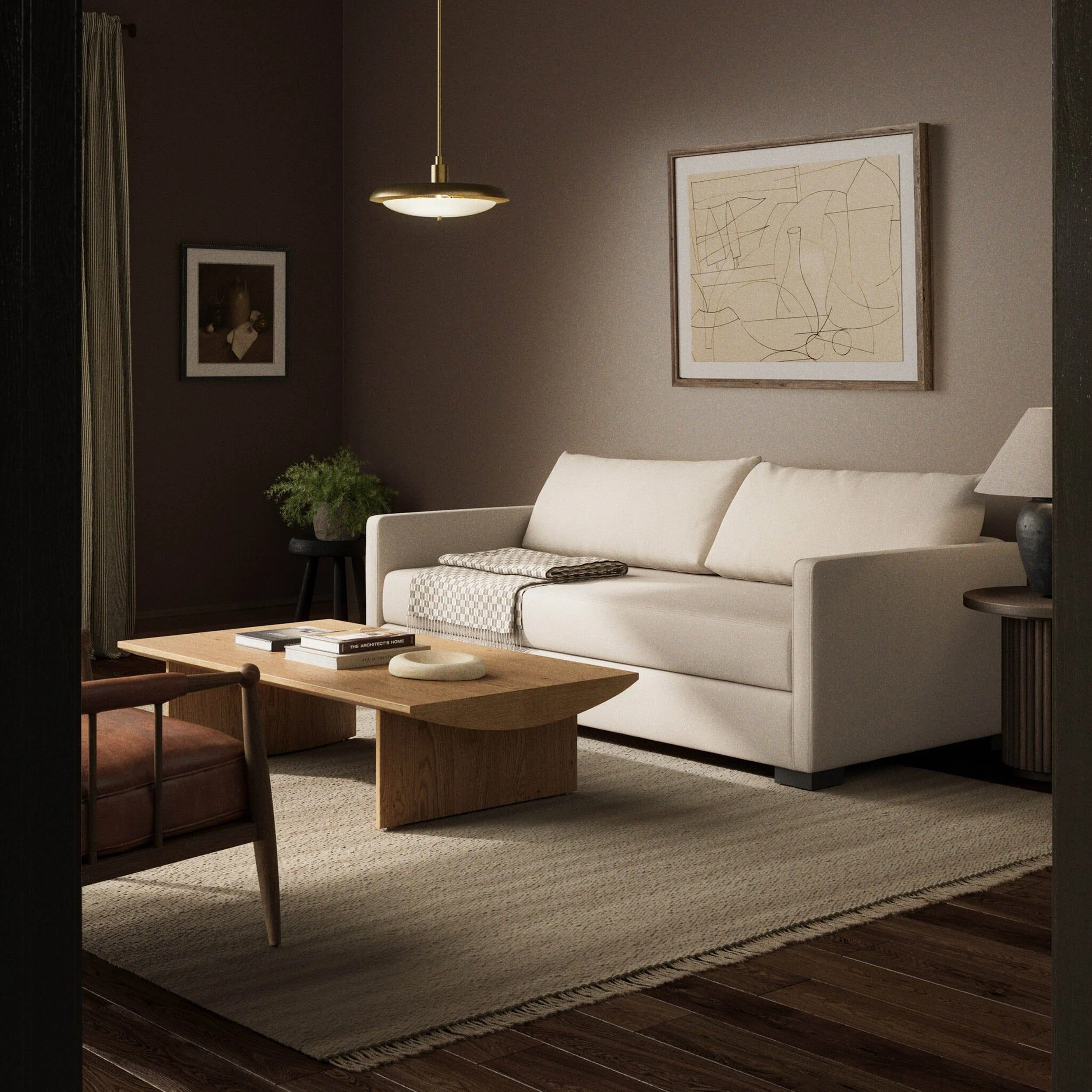 Wickham Sleeper Sofa, Nomad Marshmallow by Four Hands - Image 4