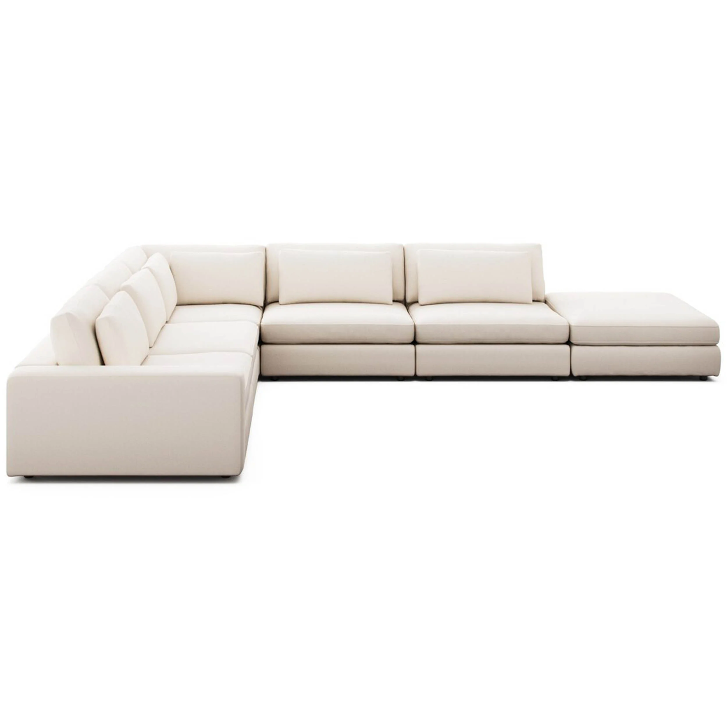Bloor 5 Piece Sectional, Nomad Marshmallow by Four Hands - Image 2