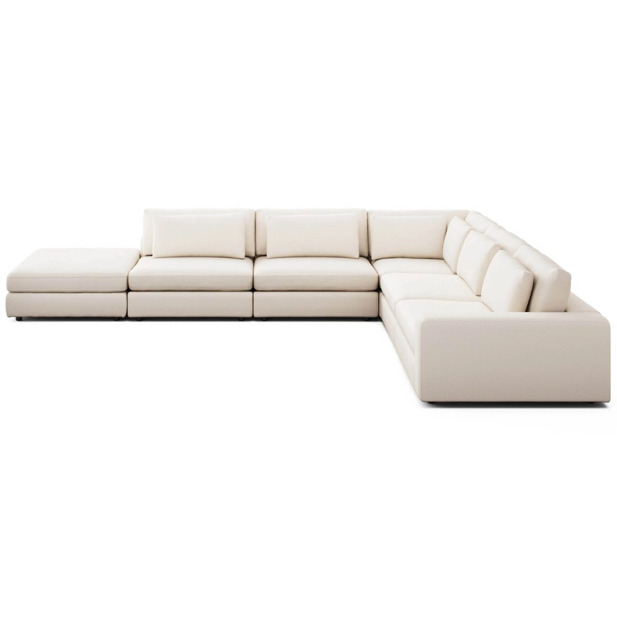 Bloor 5 Piece Sectional, Nomad Marshmallow by Four Hands - Image 3