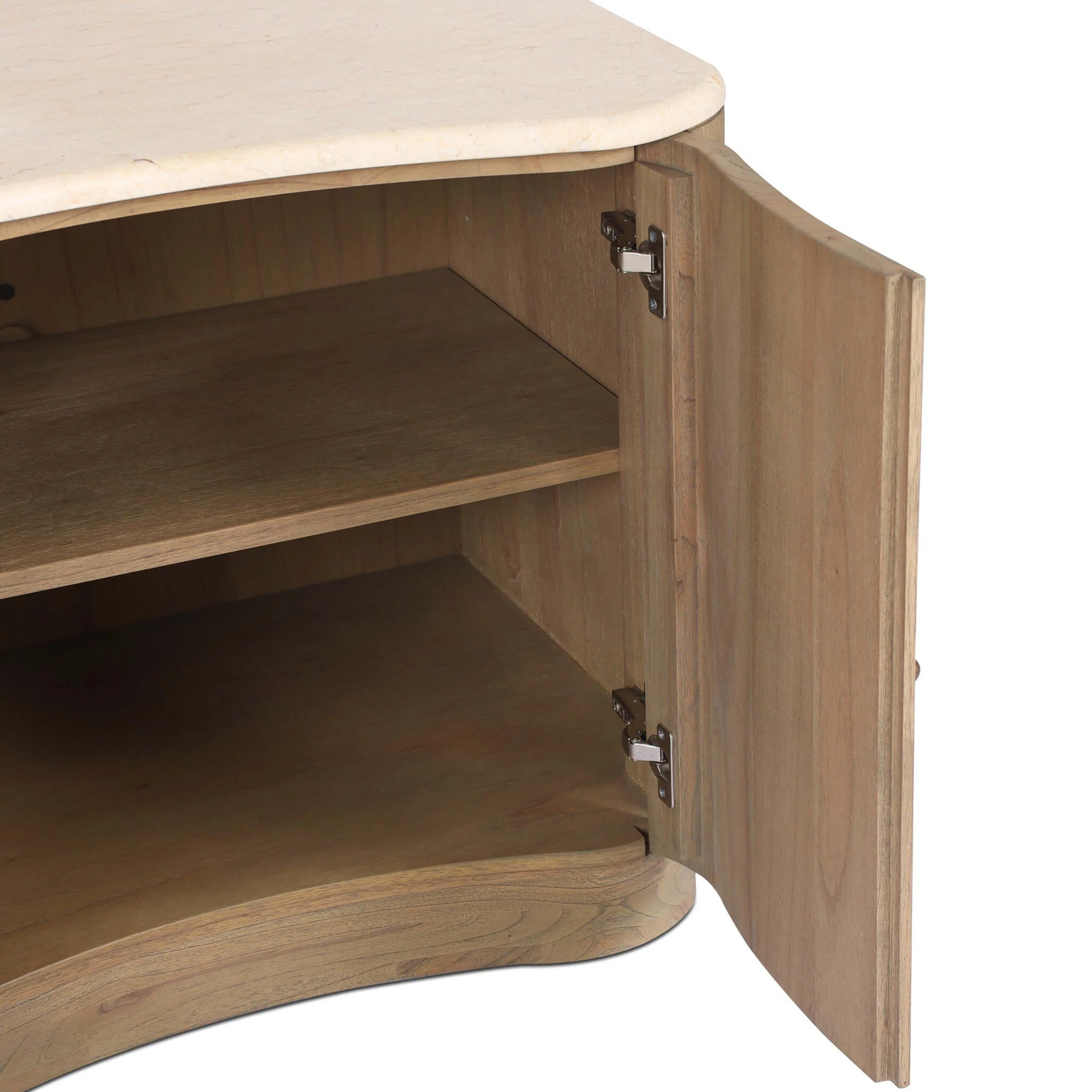 Boa Nightstand, Cream Marble by Four Hands - Image 7