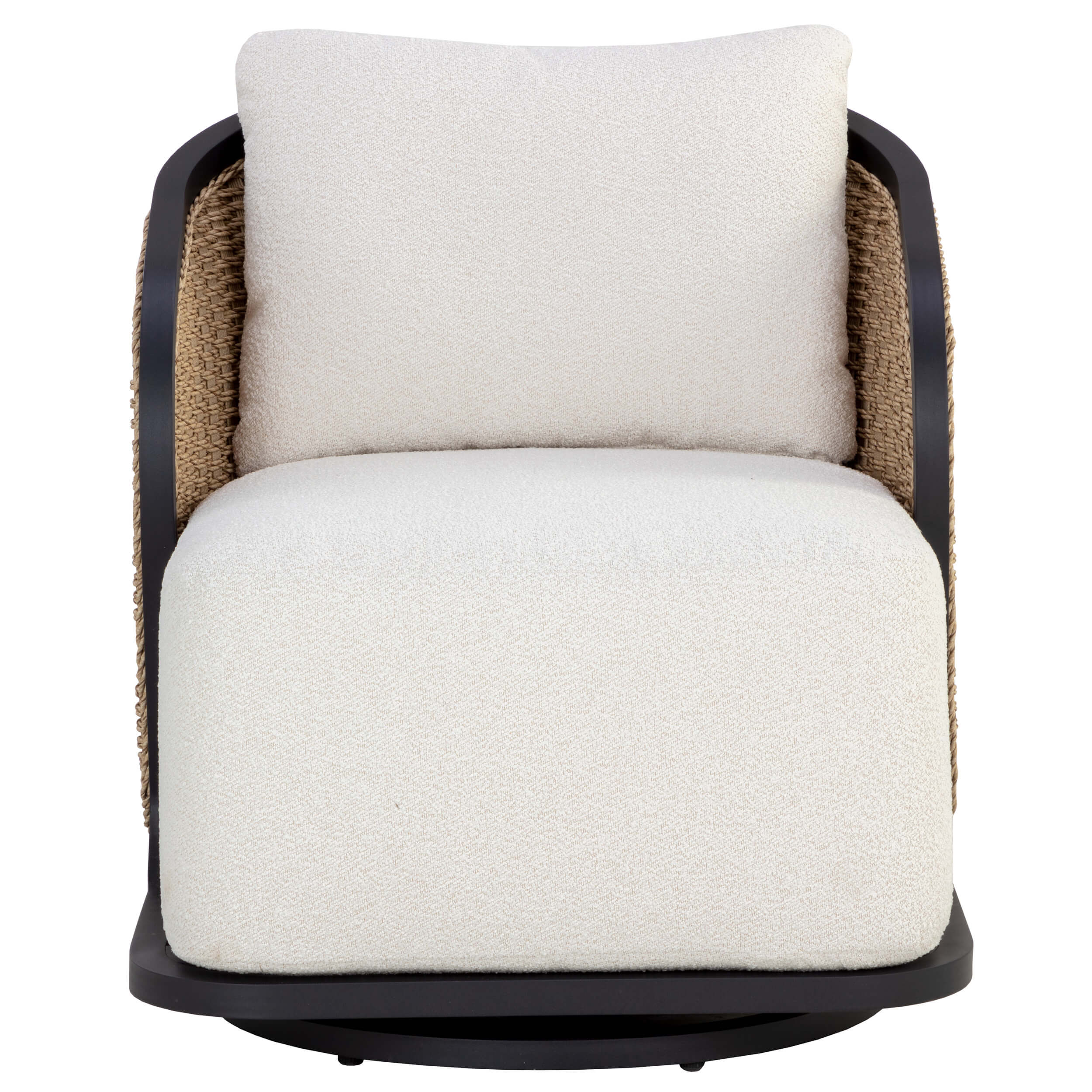 Bora Outdoor Swivel Chair, Louis Cream - Image 2