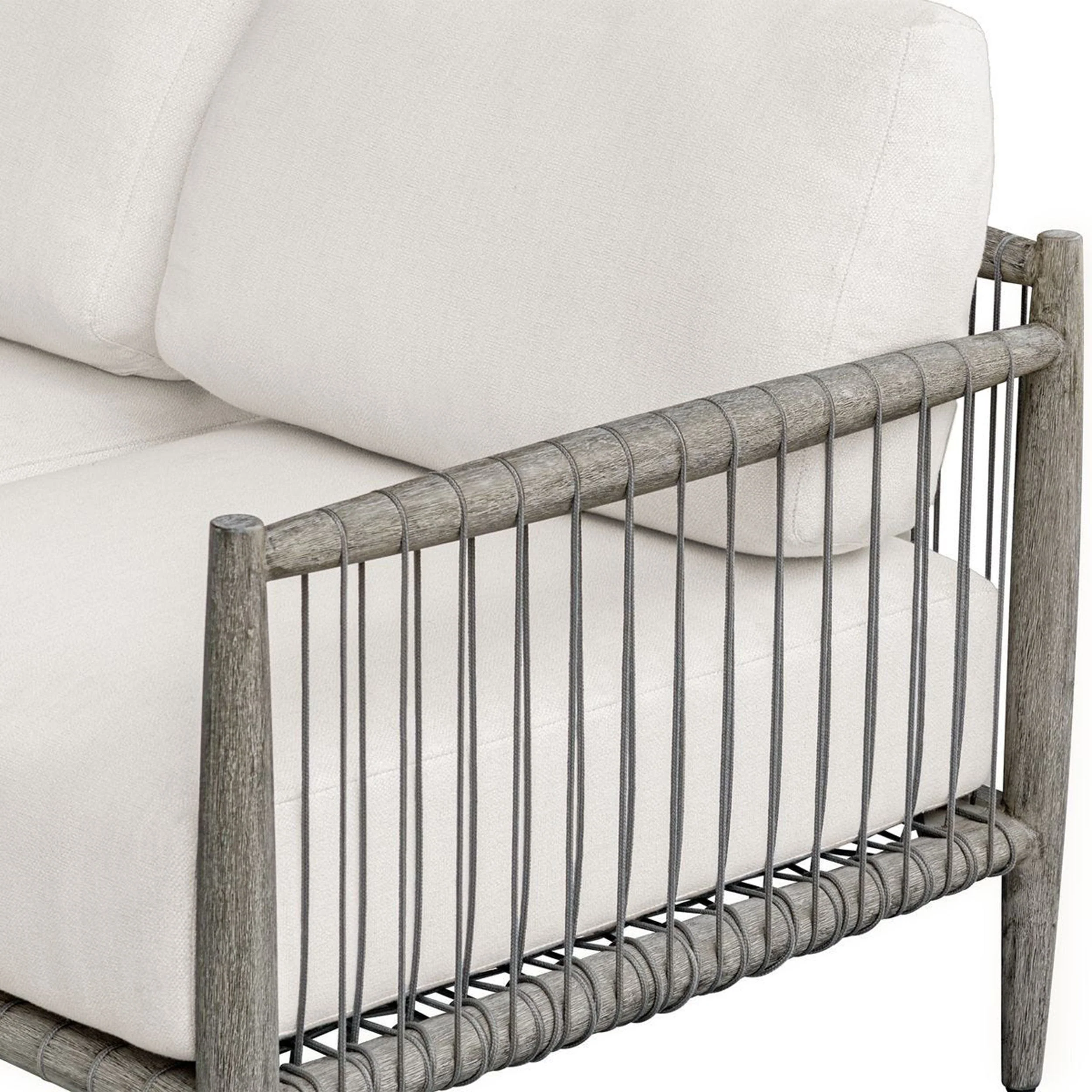 Borneo Outdoor Sofa, Oyster White - Image 5
