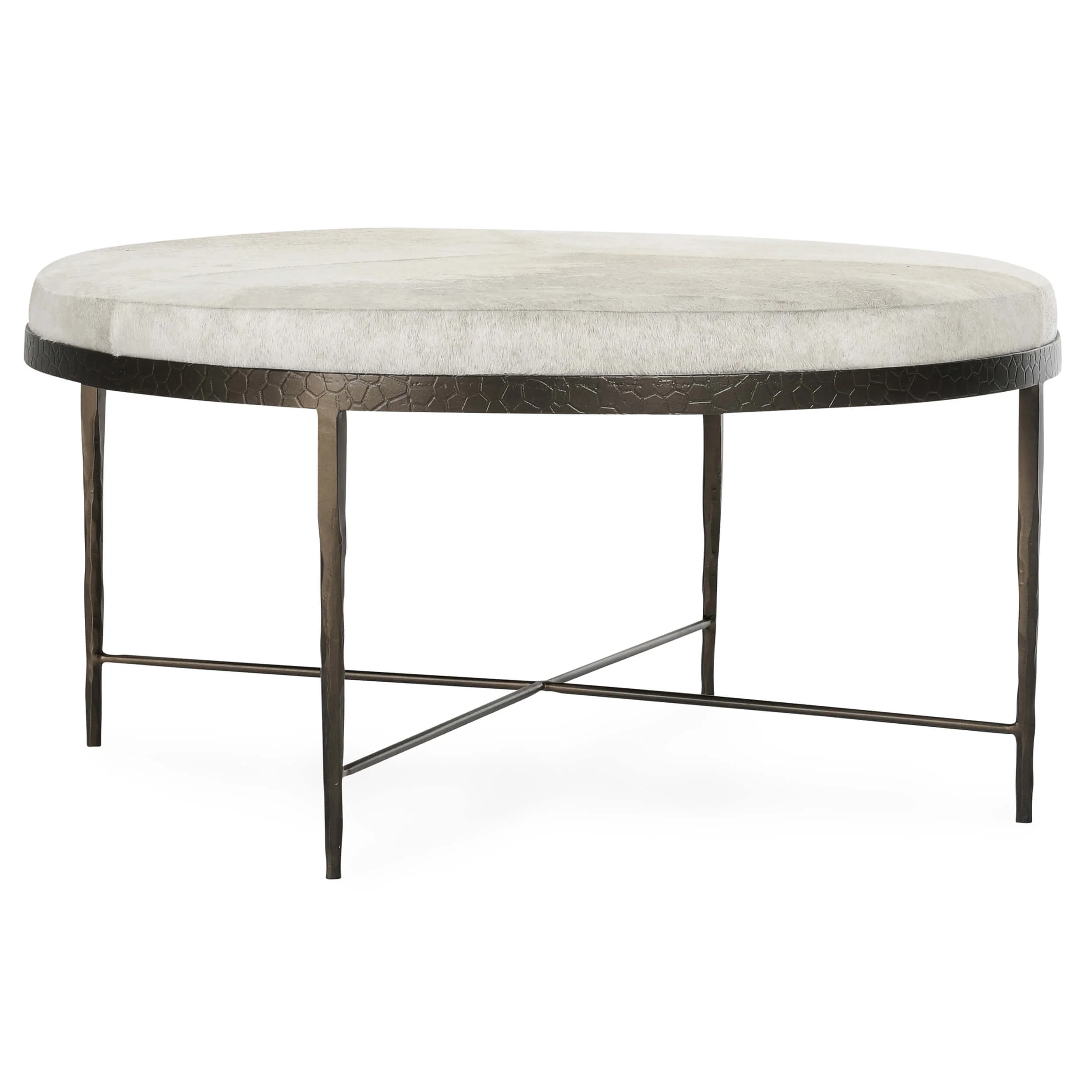 Bose Hide Round Coffee Table, Ivory