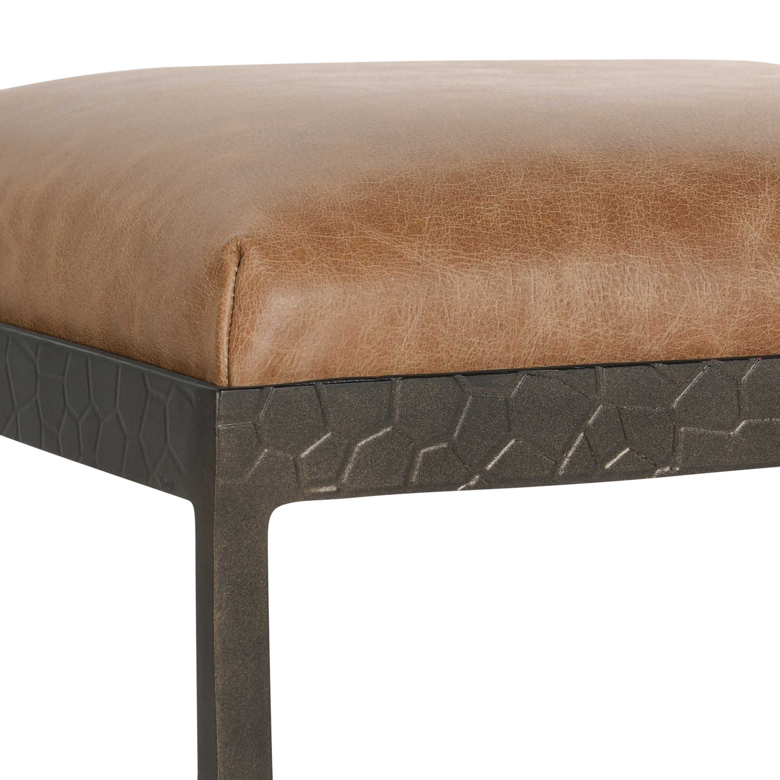 Bose Leather Counter Stool, Chestnut Brown - Image 4