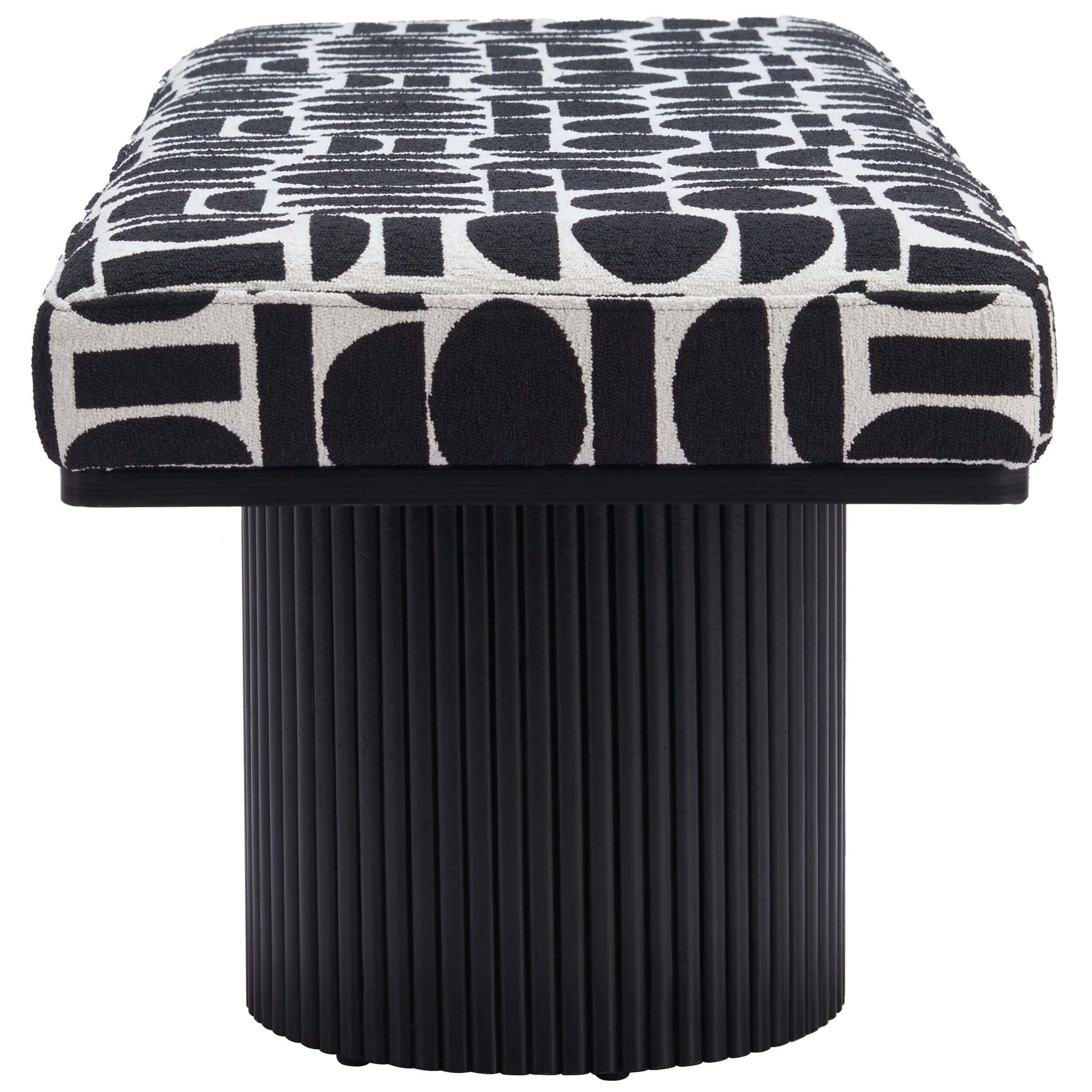 Botoia Bench, Black & White - Image 3