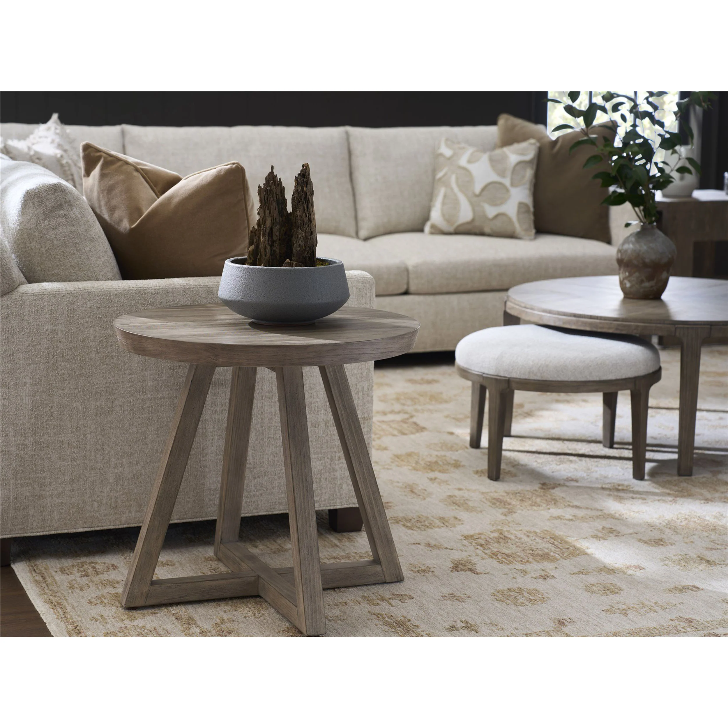Boulder Round Side Table, Boulder - Image 3