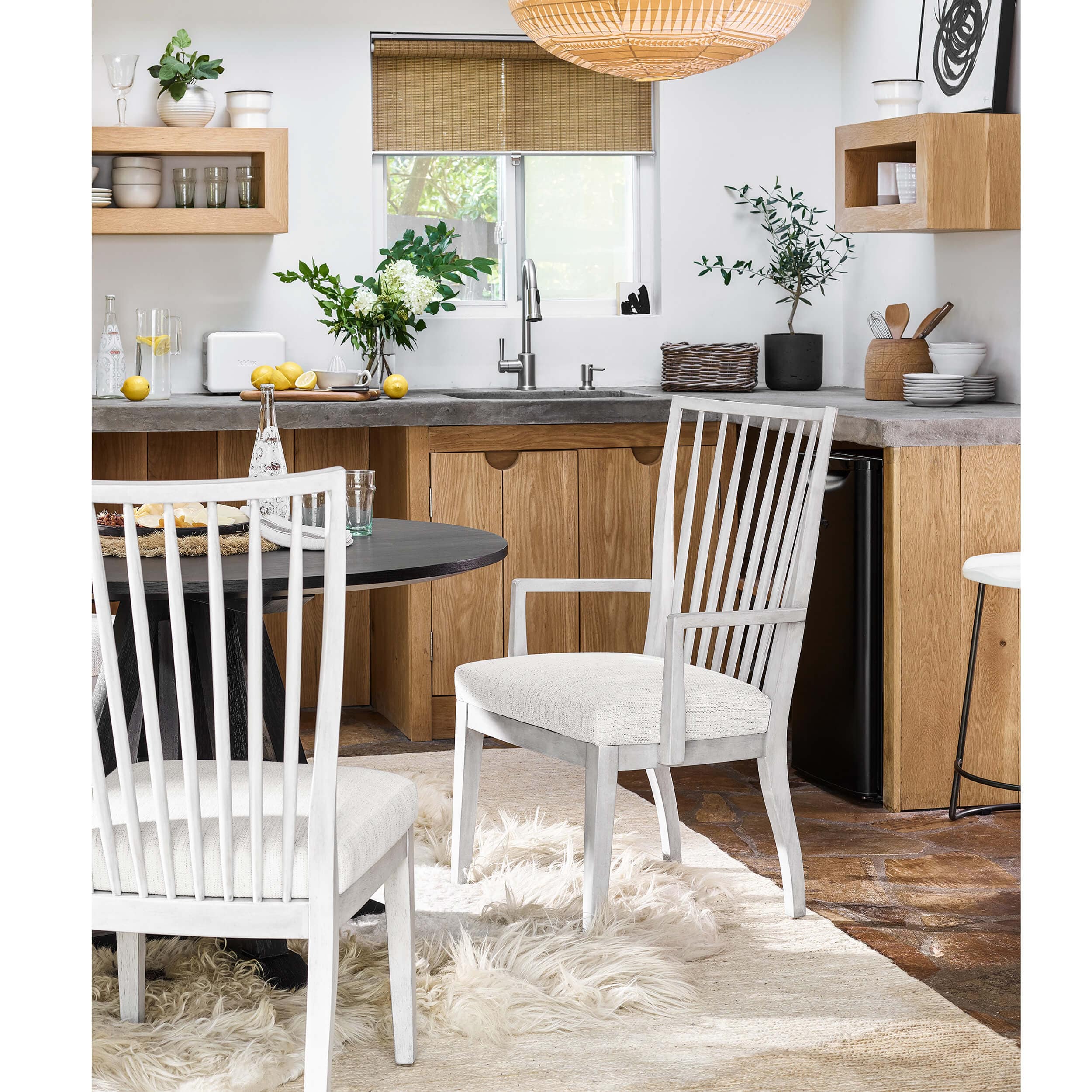 Bowen Arm Chair, Dove Wing/Picket Fence - Image 4