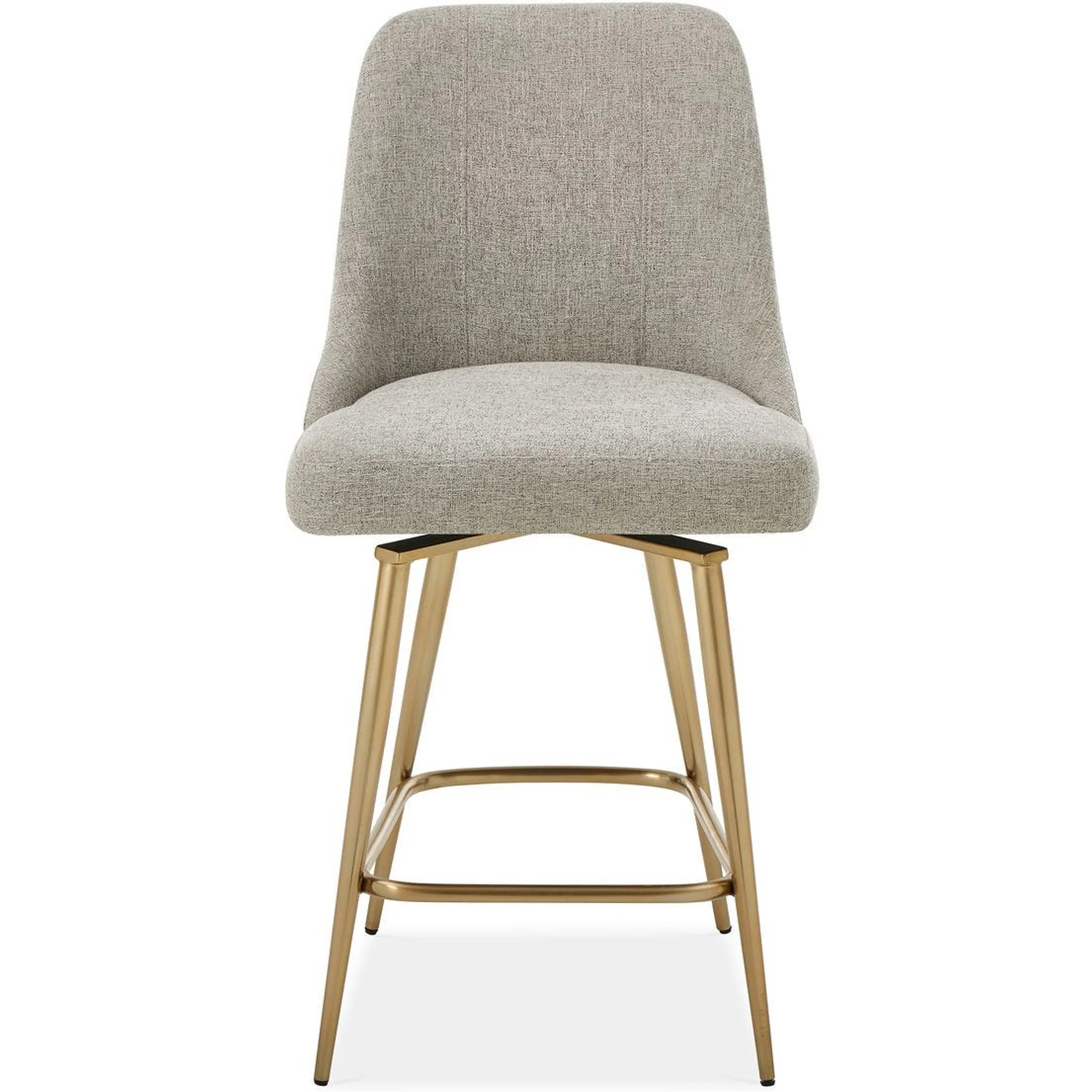 Bramwell Swivel Counter Stool, Heathered Taupe - Image 2