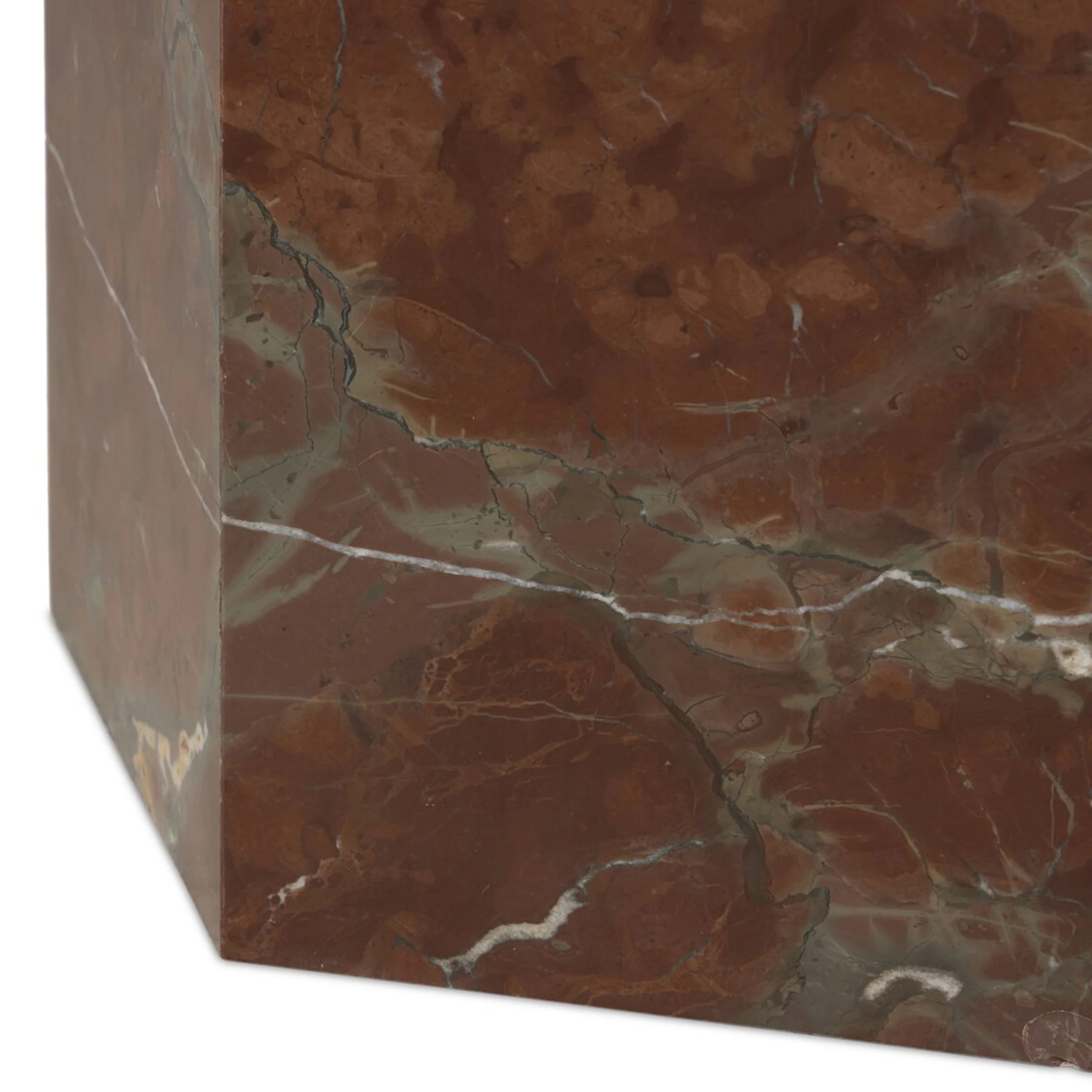 Brando End Table, Smoke and Russet Marble by Four Hands - Image 5