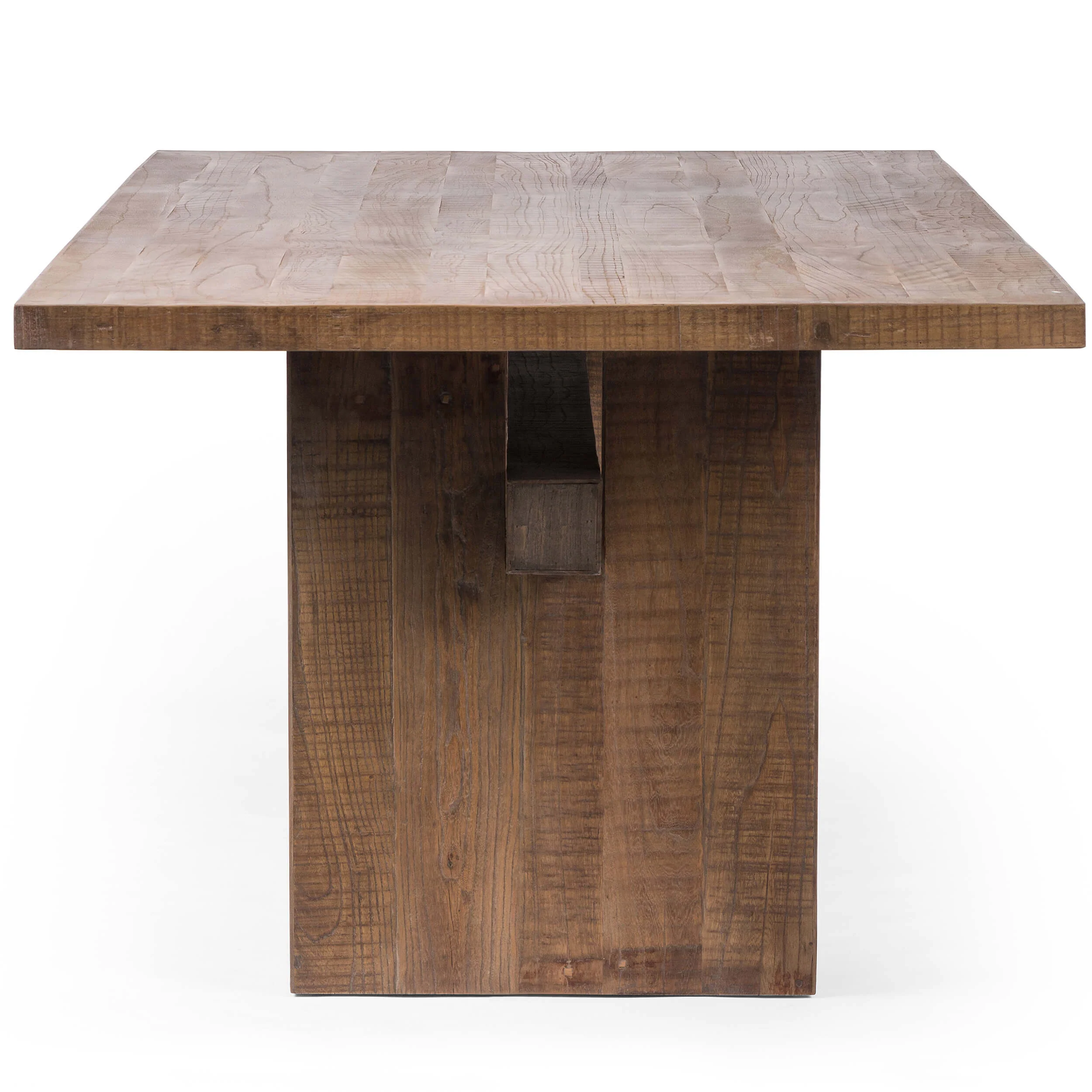 Brandy Dining Table, Rustic Weathered Elm - Image 2