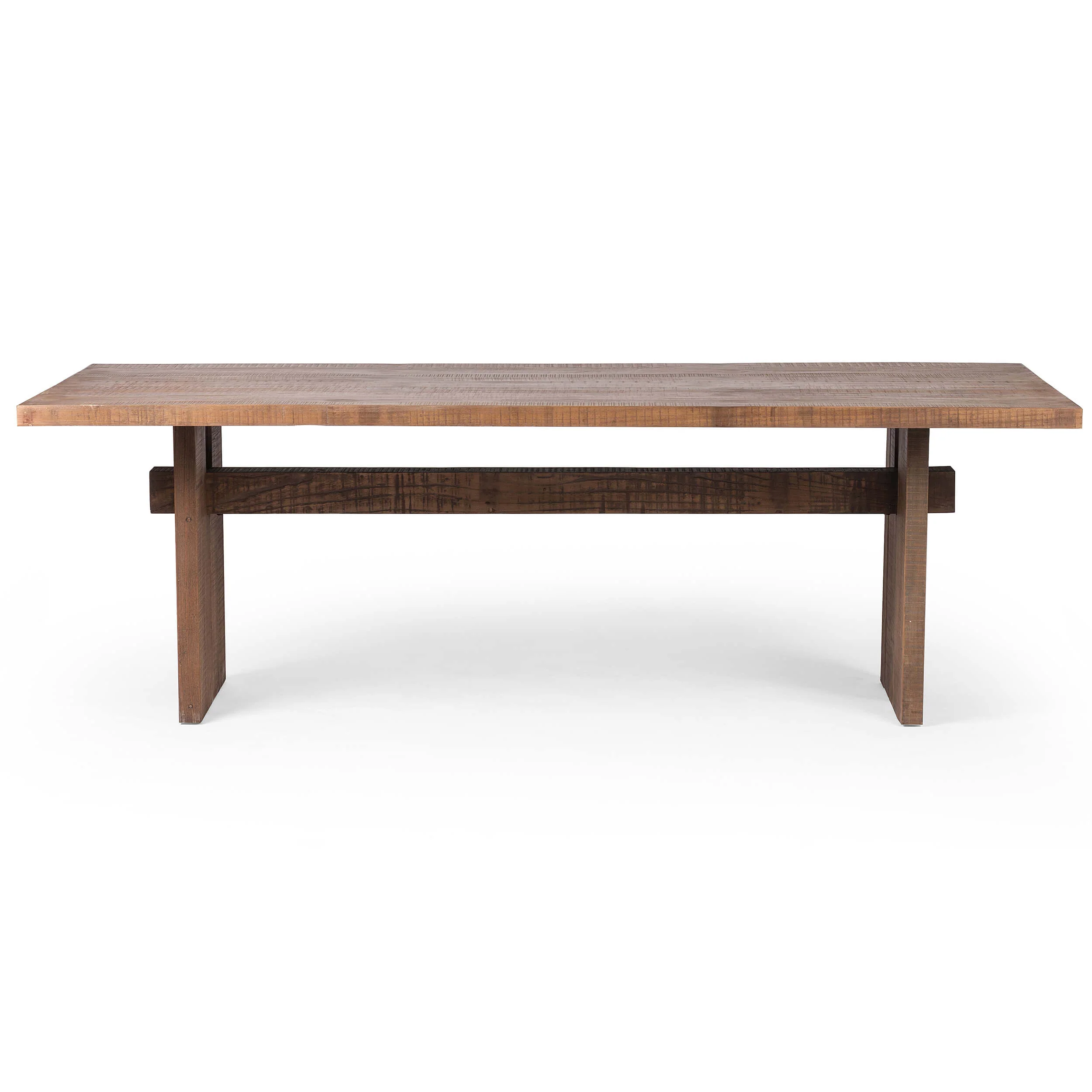 Brandy Dining Table, Rustic Weathered Elm - Image 3