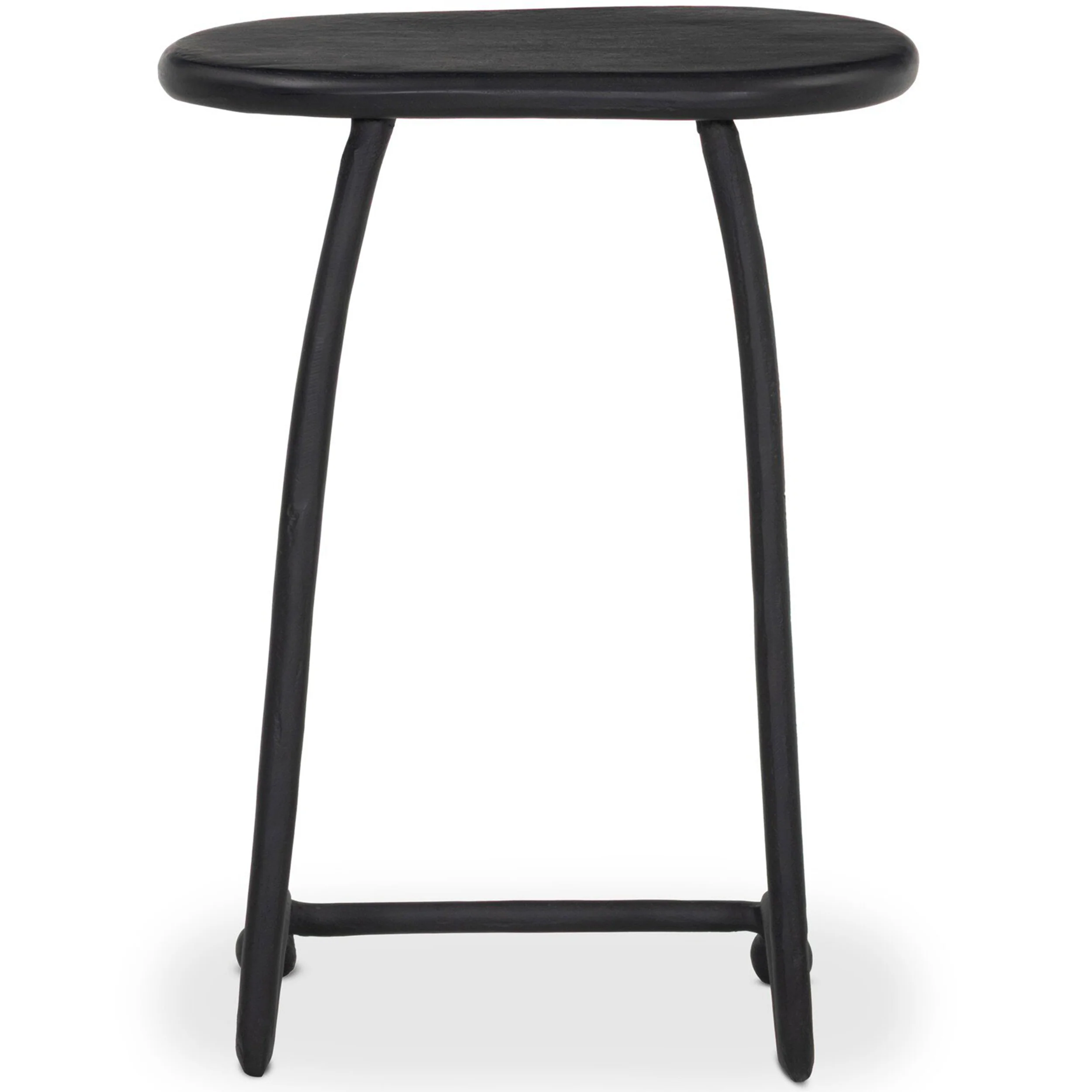 Bray Outdoor End Table, Black Antique by Four Hands - Image 4