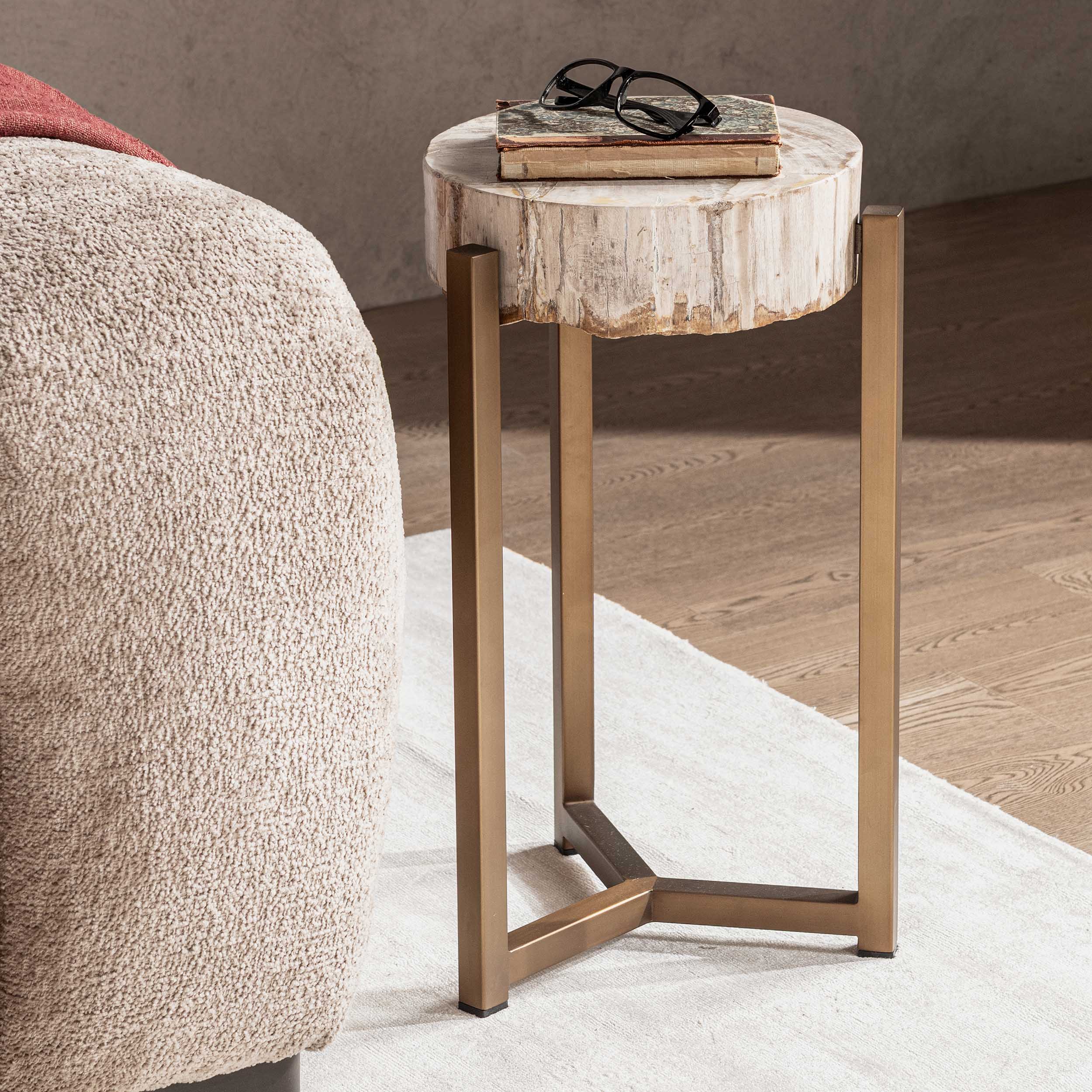 Breanna Round Accent Table, Sepia Vein - Image 10