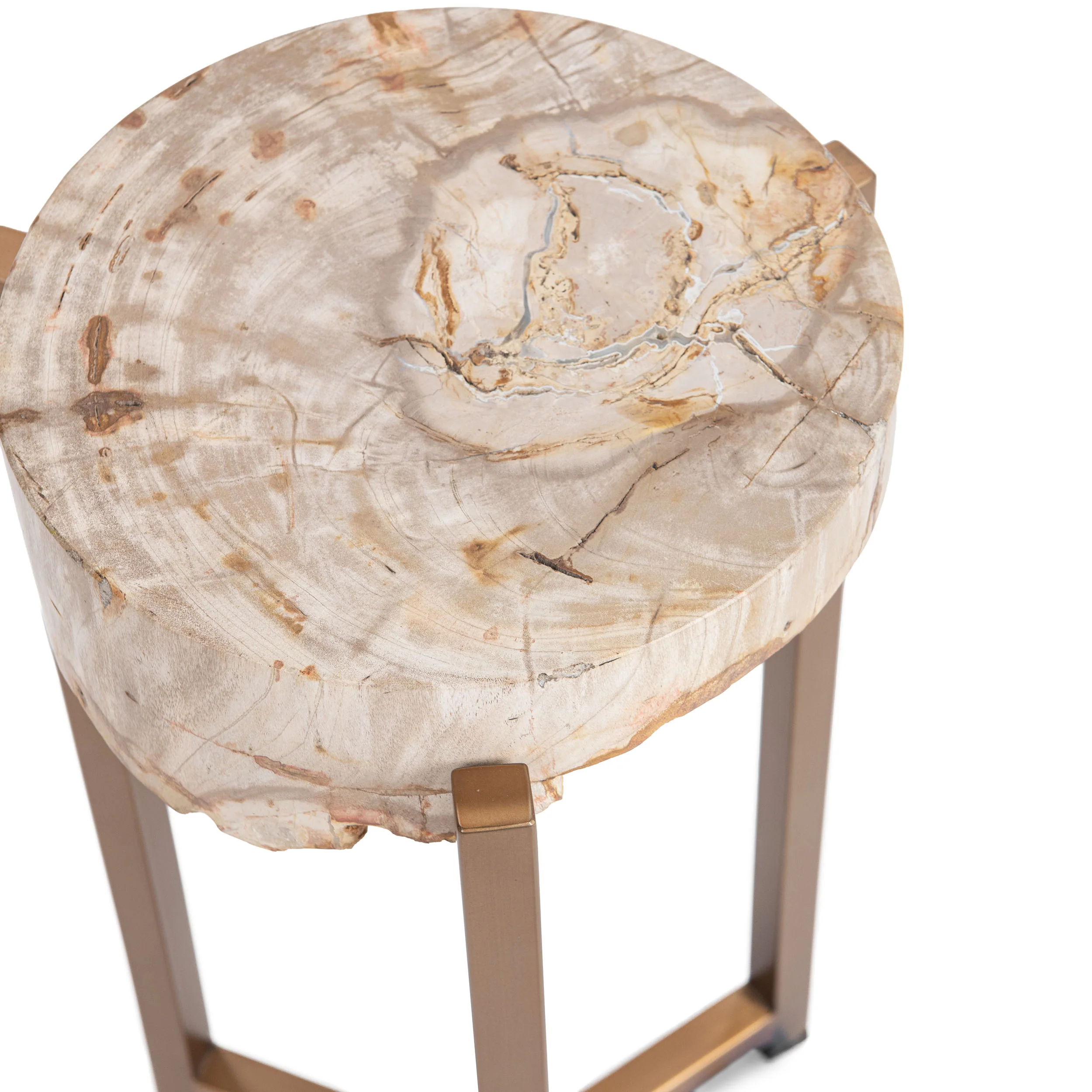 Breanna Round Accent Table, Sepia Vein - Image 3