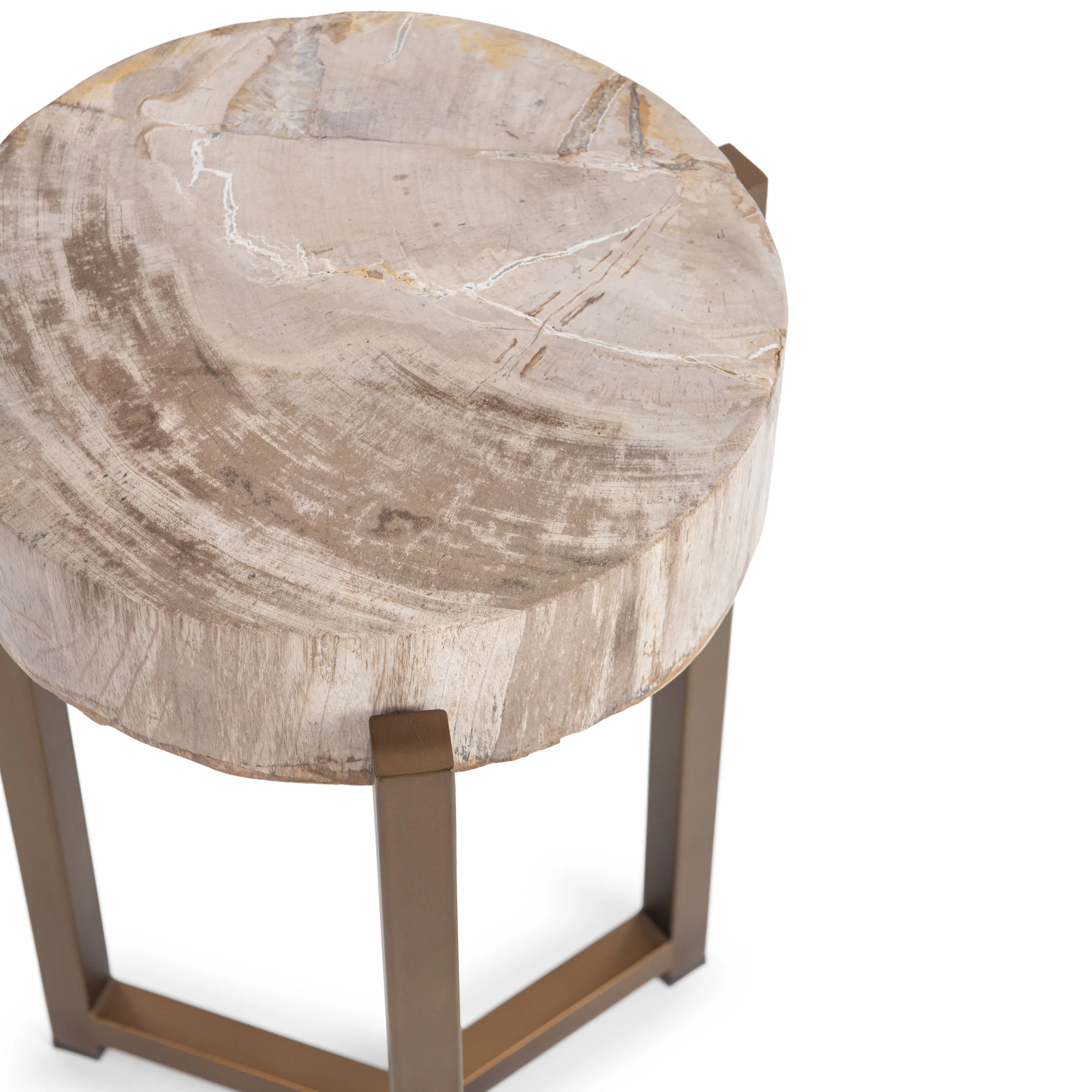 Breanna Round Accent Table, Sepia Vein - Image 8