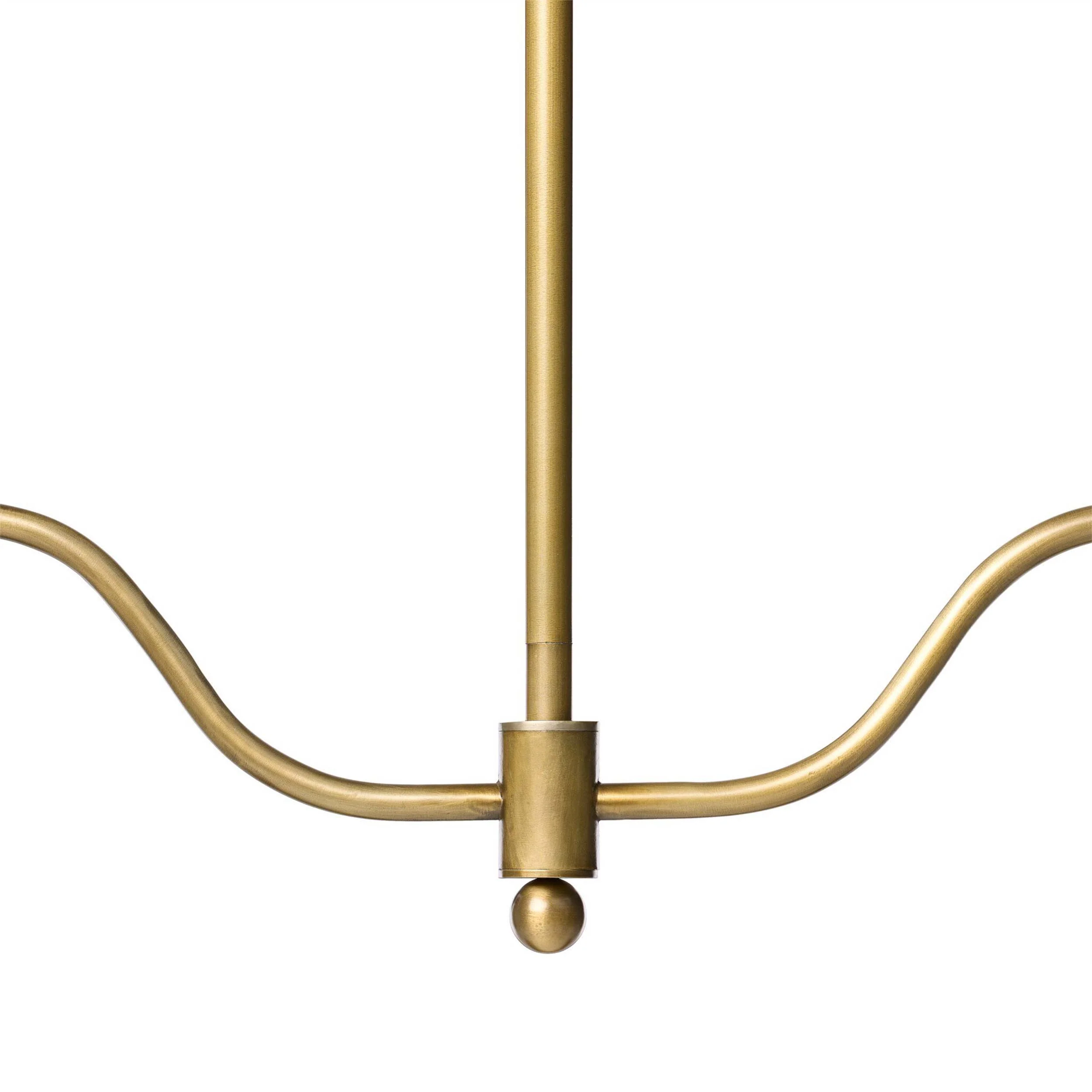 Brecken Linear Chandelier, Aged Antique Brass by Amber Lewis x Four Hands - Image 5