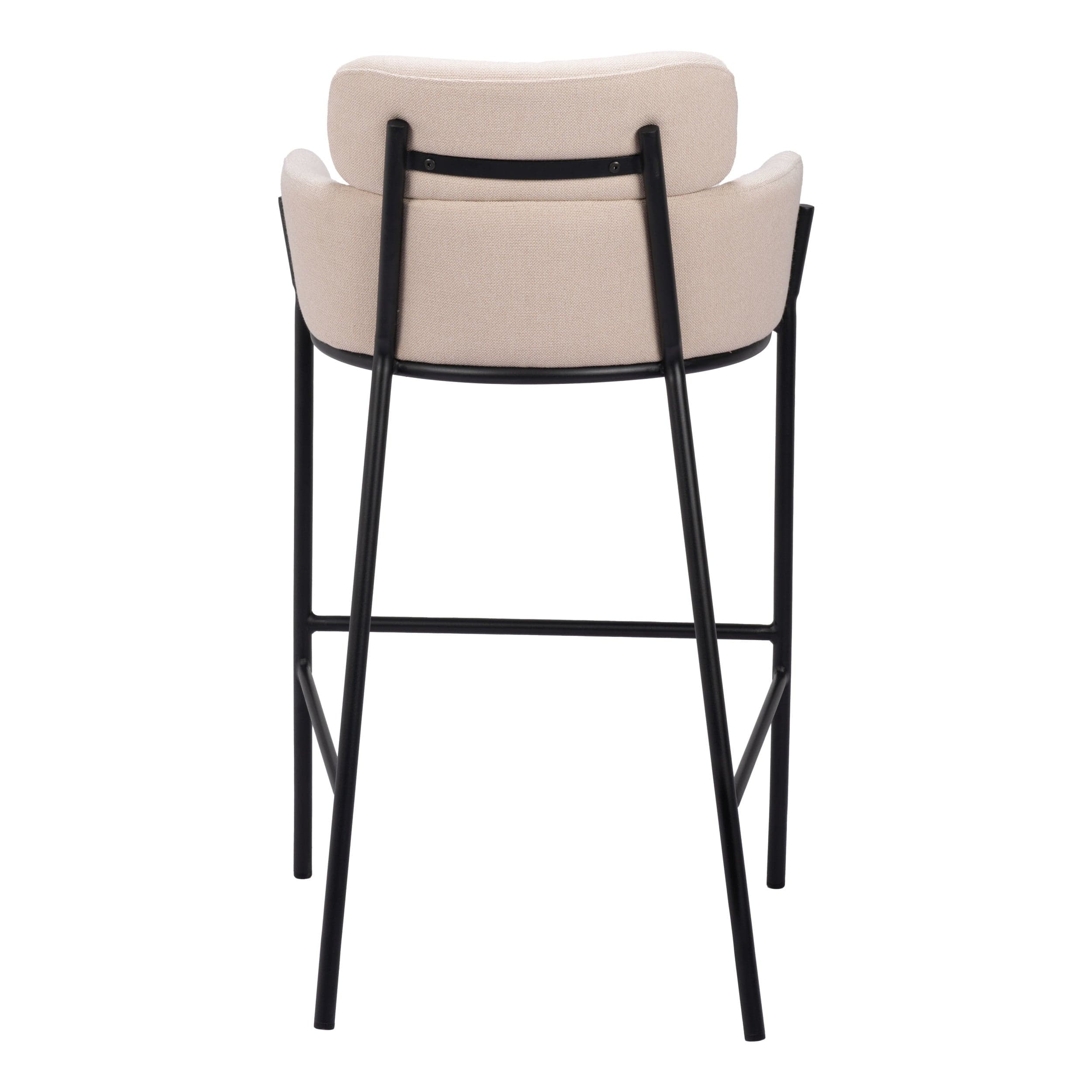 Bremor Barstool, Beige - Image 5
