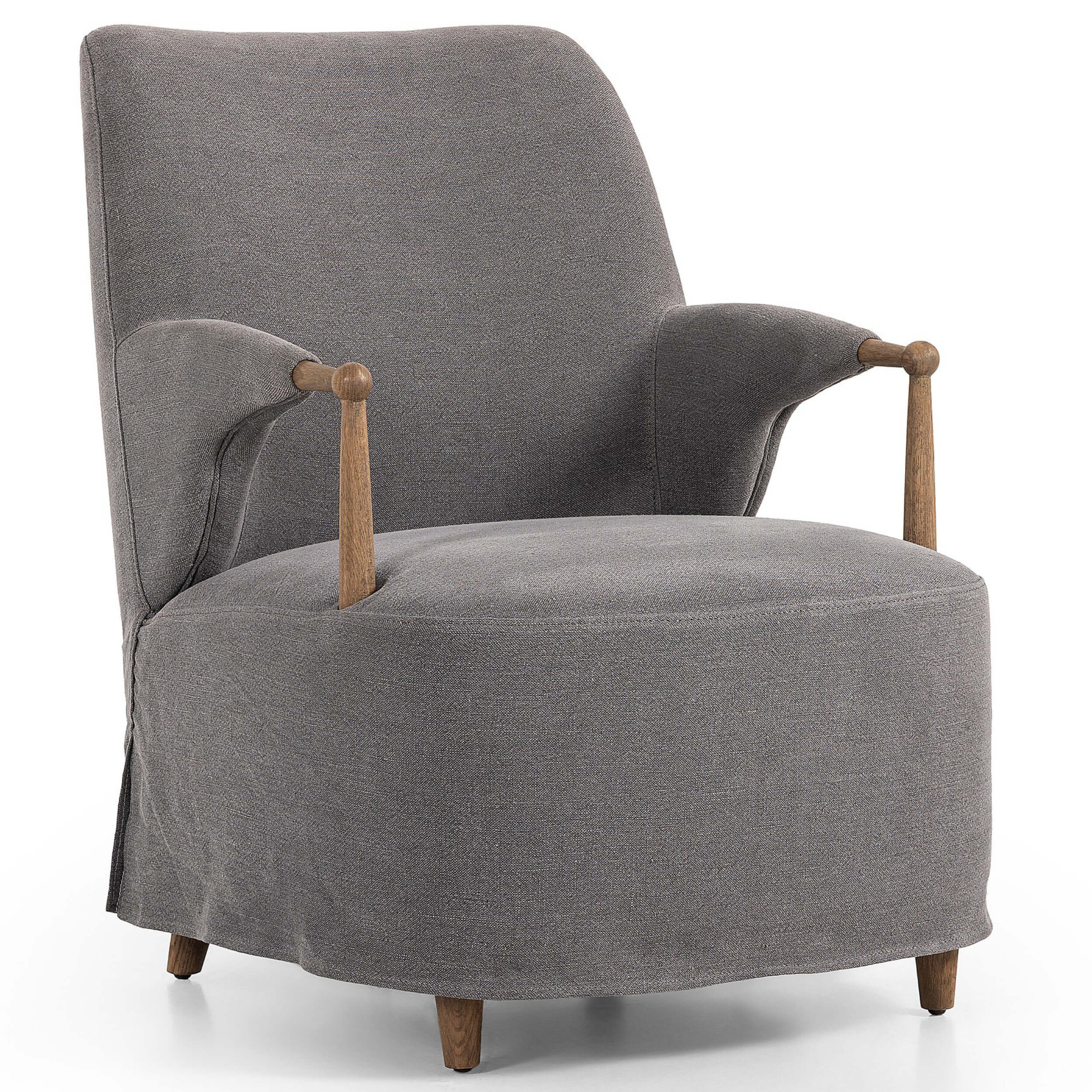 Brently Chair, Broadway Denim by Amber Lewis x Four Hands