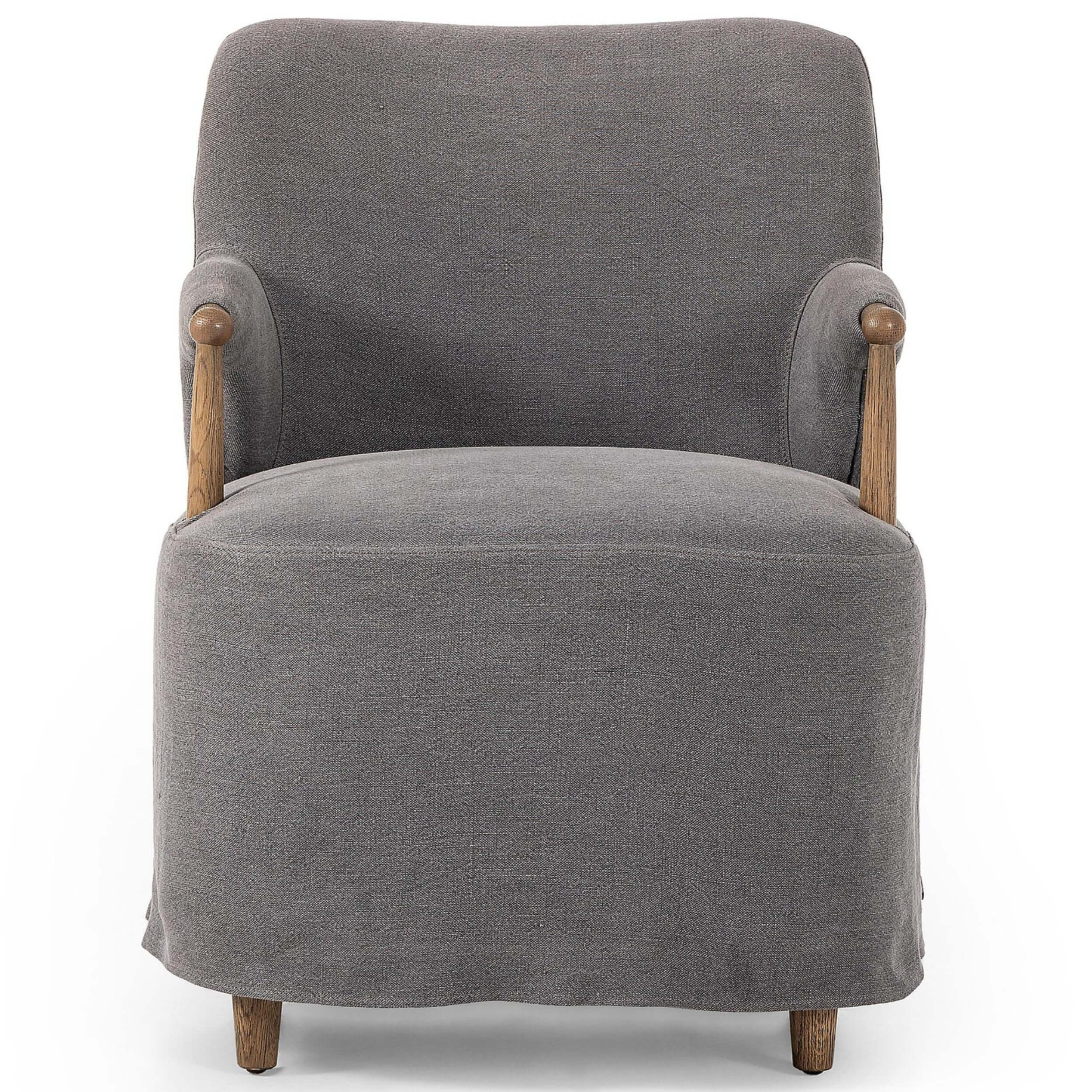 Brently Dining Arm Chair, Broadway Denim by Amber Lewis x Four Hands - Image 3