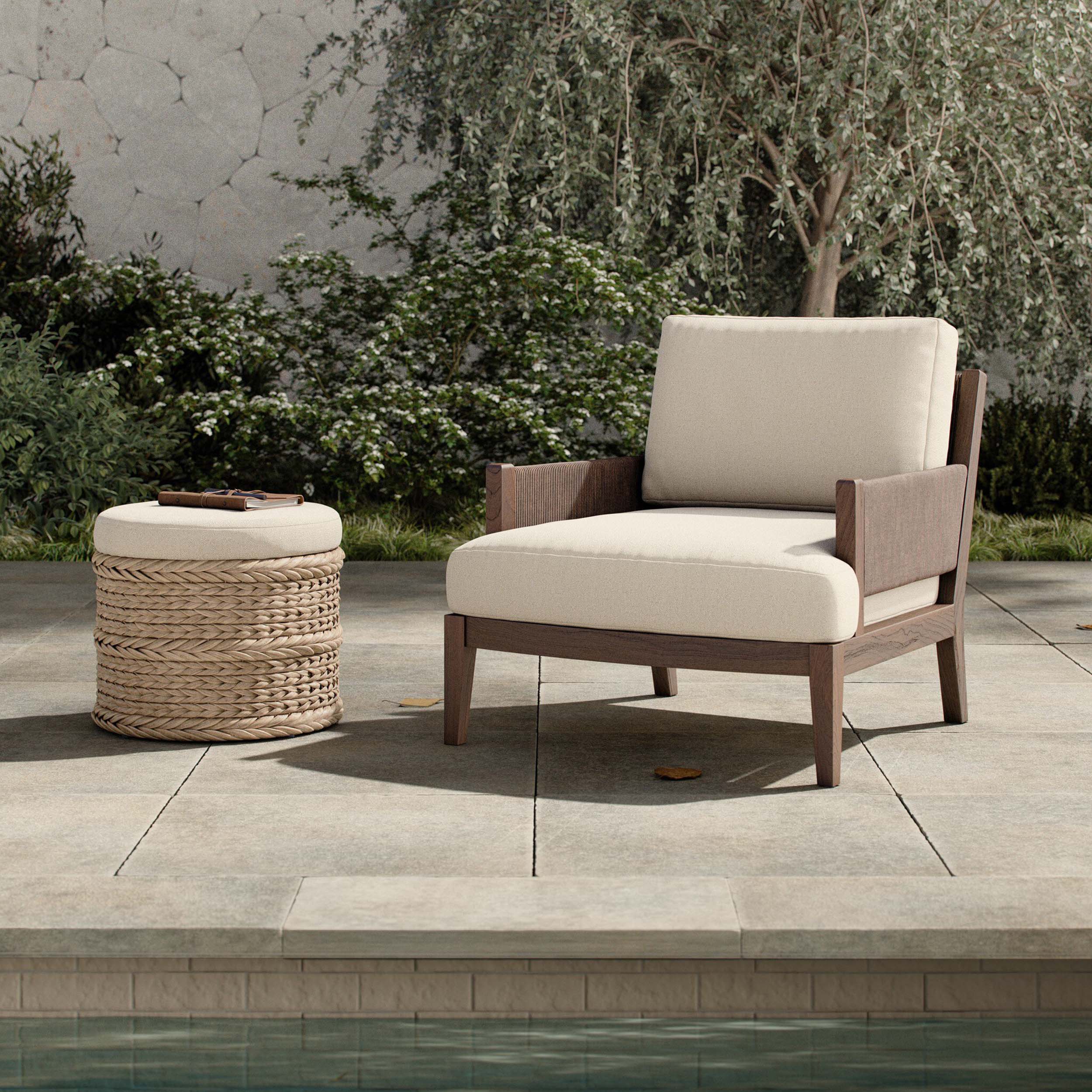 Brewer Outdoor Chair, Alessi Linen by Four Hands - Image 7