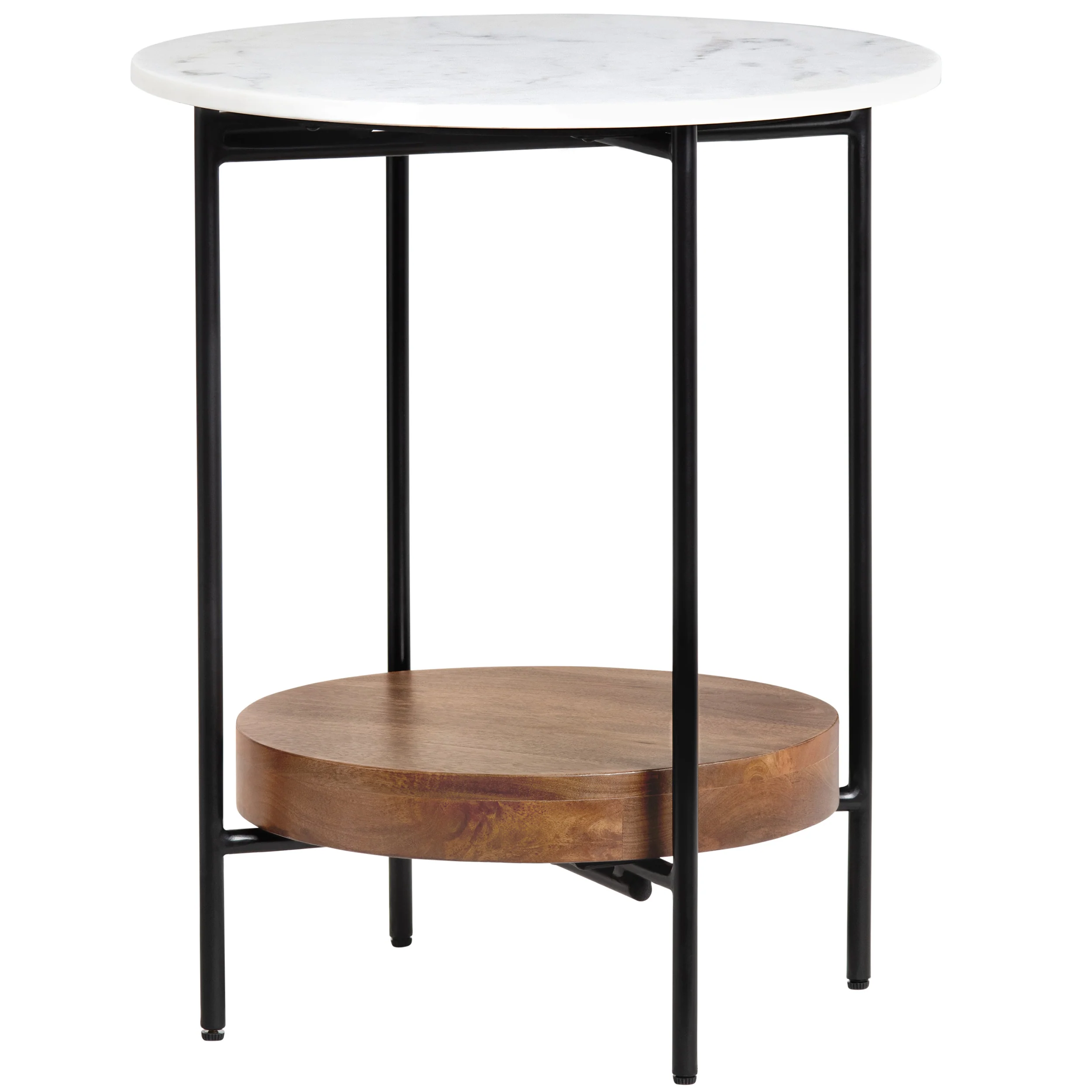 Brewpub End Table, White Marble
