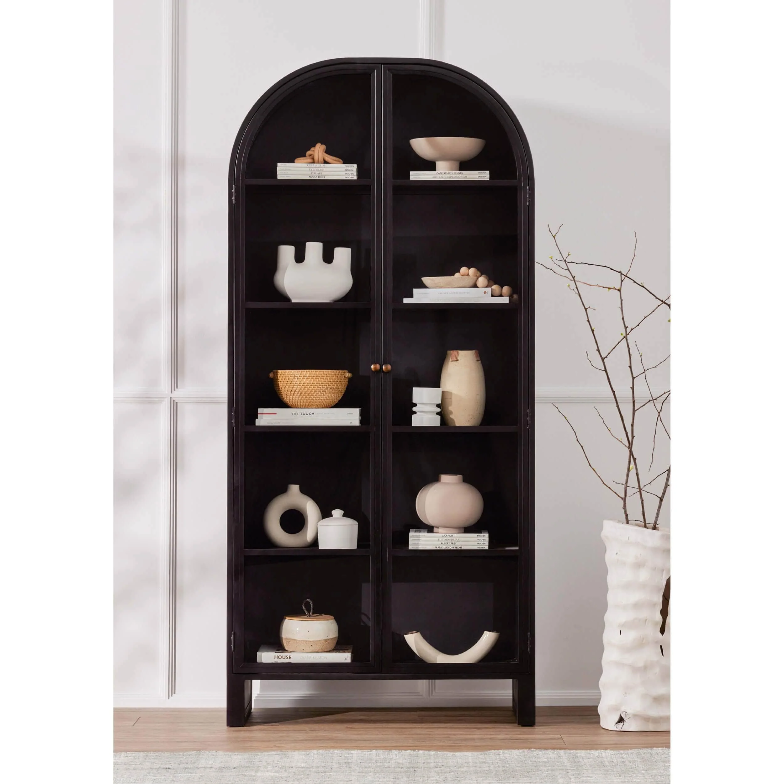 Breya Cabinet, Black by Four Hands - Image 9