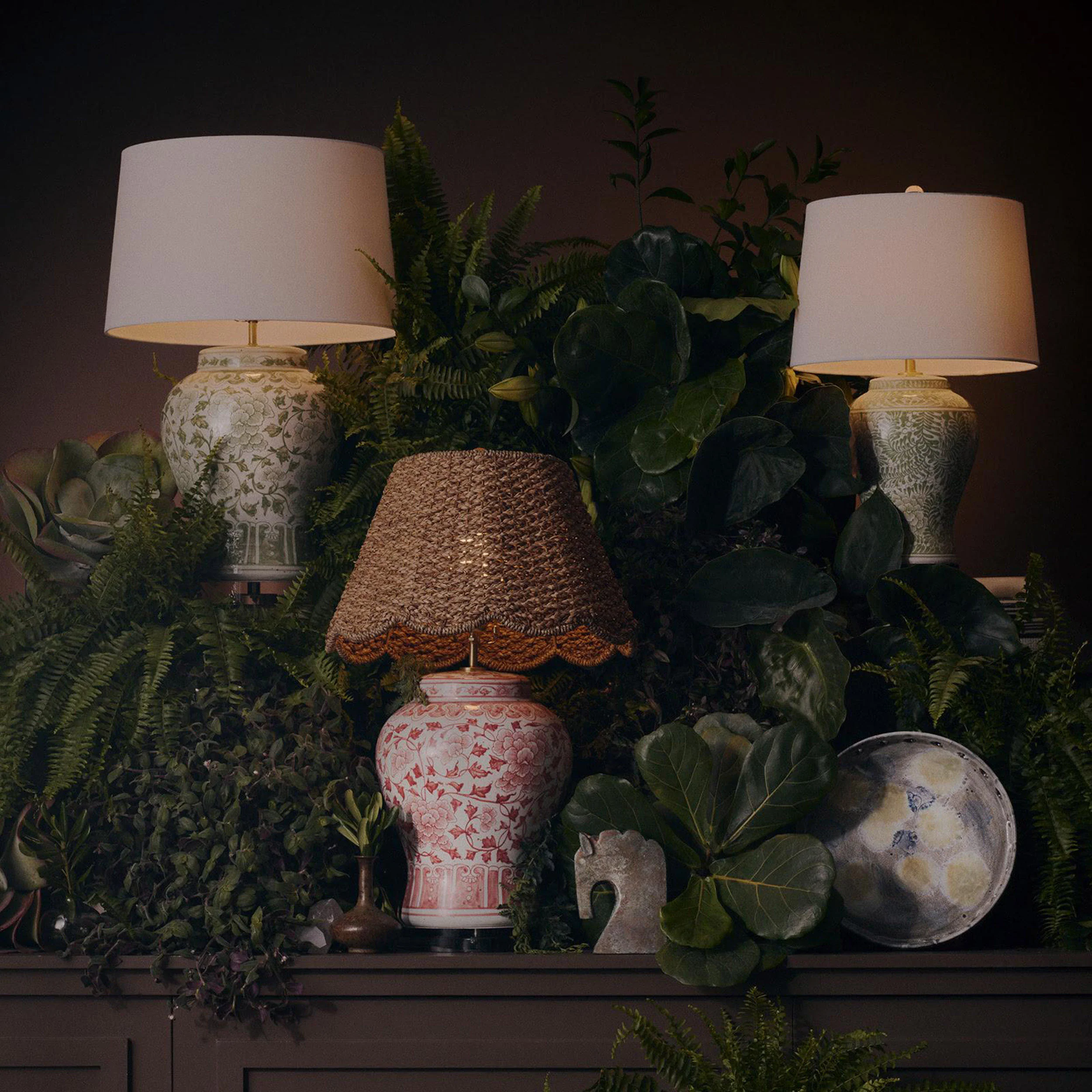 Briar Table Lamp, Red - Image 3
