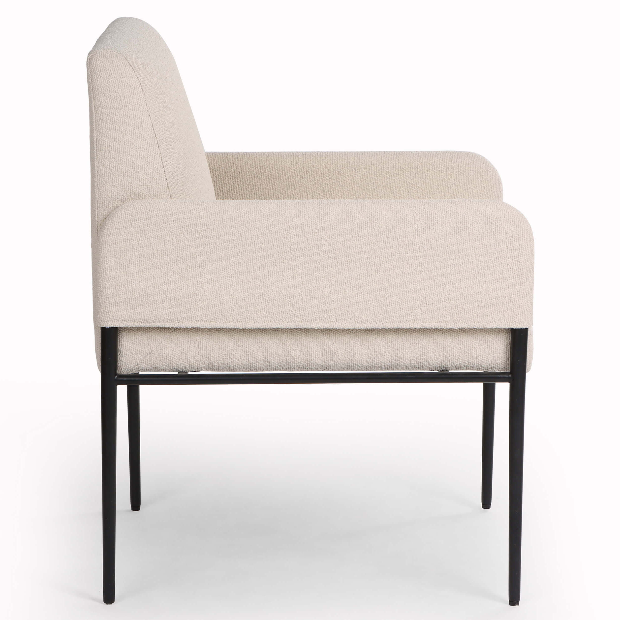 Brickel Arm Chair, Fiqa Boucle Light Taupe by Four Hands - Image 3