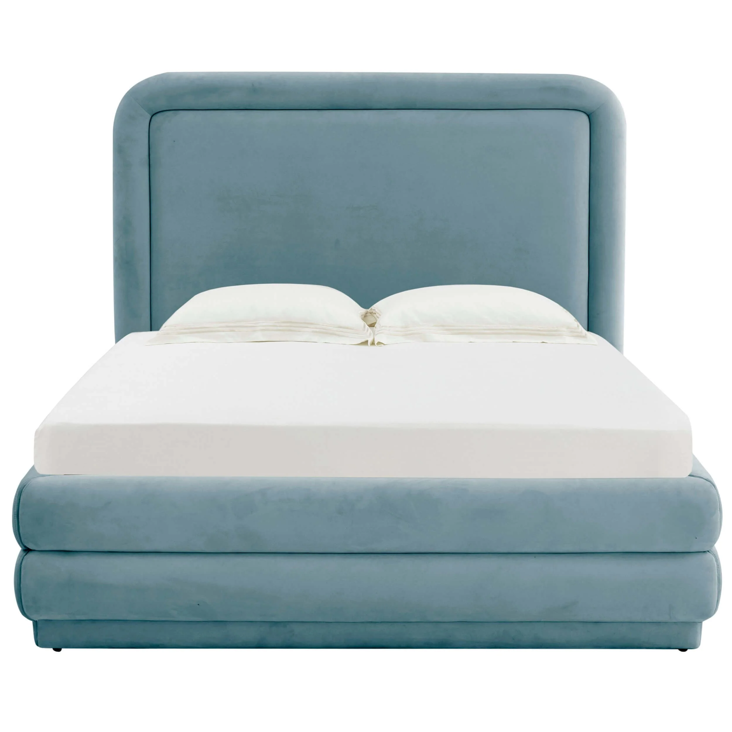 Briella Velvet Bed, Bluestone - Image 2