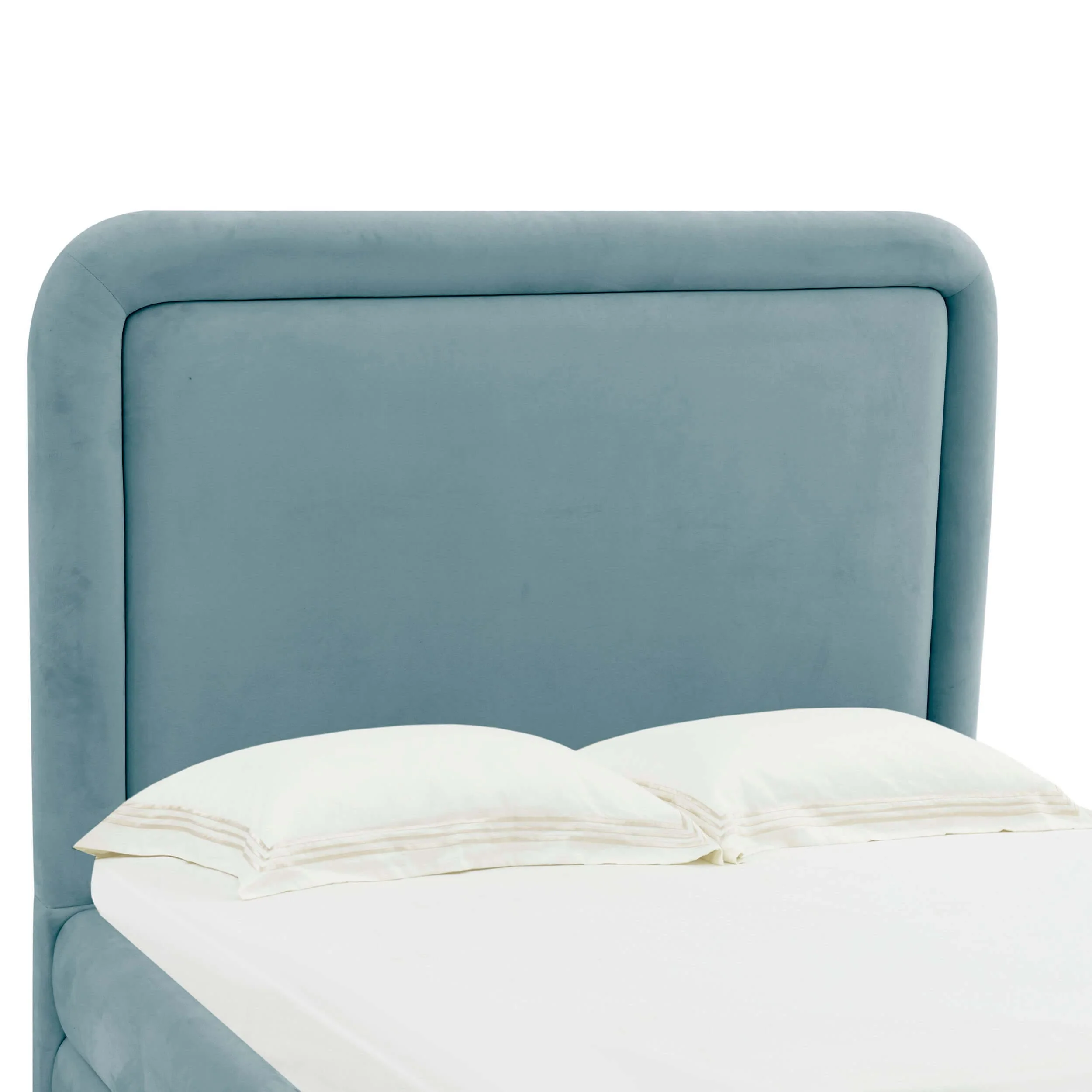 Briella Velvet Bed, Bluestone - Image 3