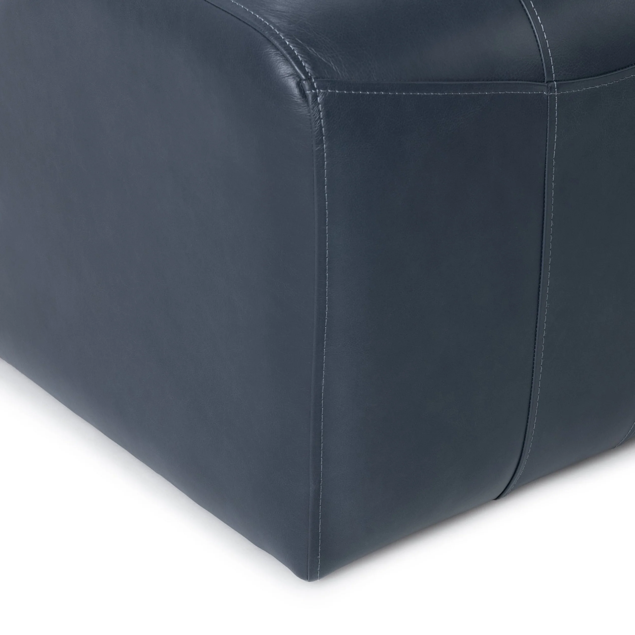 Brighton Leather Dining Chair, Mystic Blue, Set of 2 - Image 5