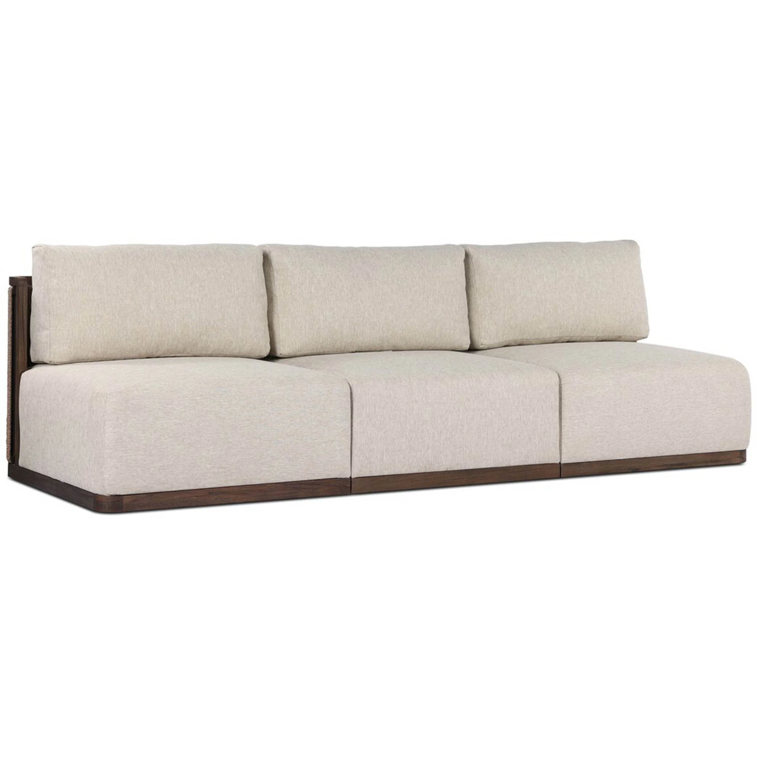 Brio Outdoor 3 Piece Sectional, Ellor Beige by Four Hands - Image 2